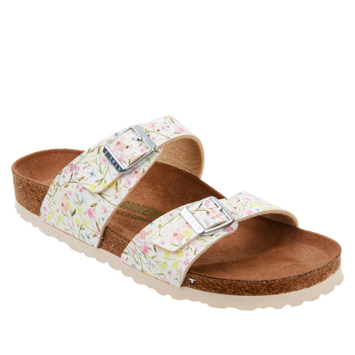 birkenstock watercolor flower navy