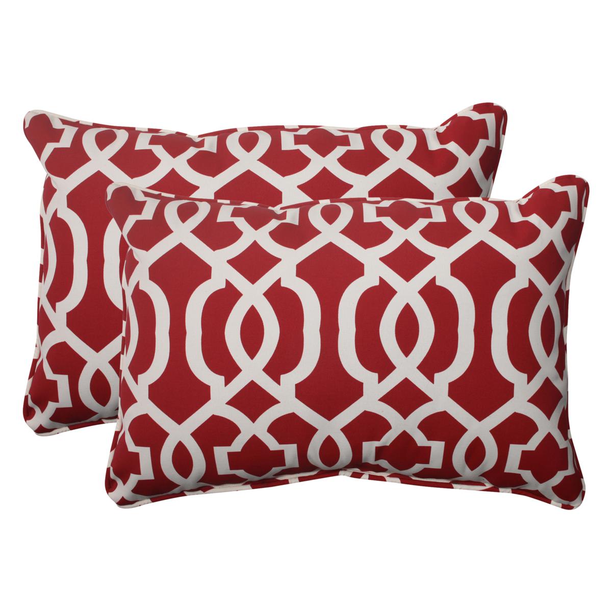 Pillow Perfect Set of 2 Outdoor New Geo Oversized Rectangular Throw Pillows R 7529533 HSN