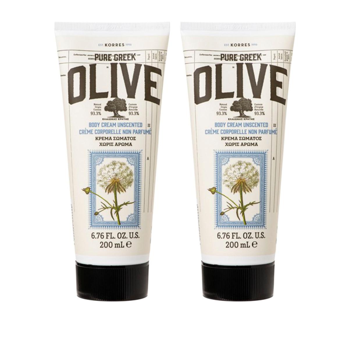 Korres Olive Oil Body Cream Duo 10082572 HSN