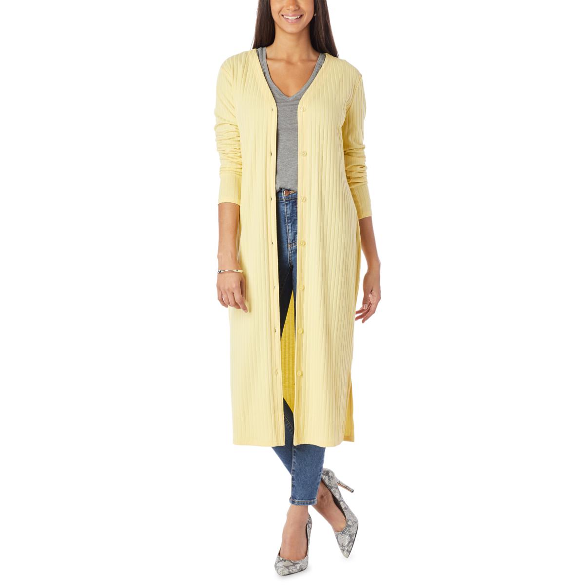 G by Giuliana Ribbed Knit Button-Front Duster Cardigan - 20240268 | HSN