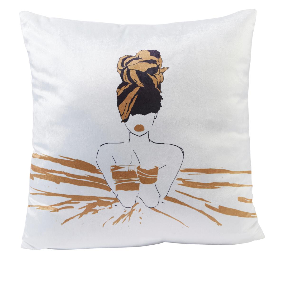 Pardon My Fro Oro 18" x 18" Decorative Pillow 20275382 HSN