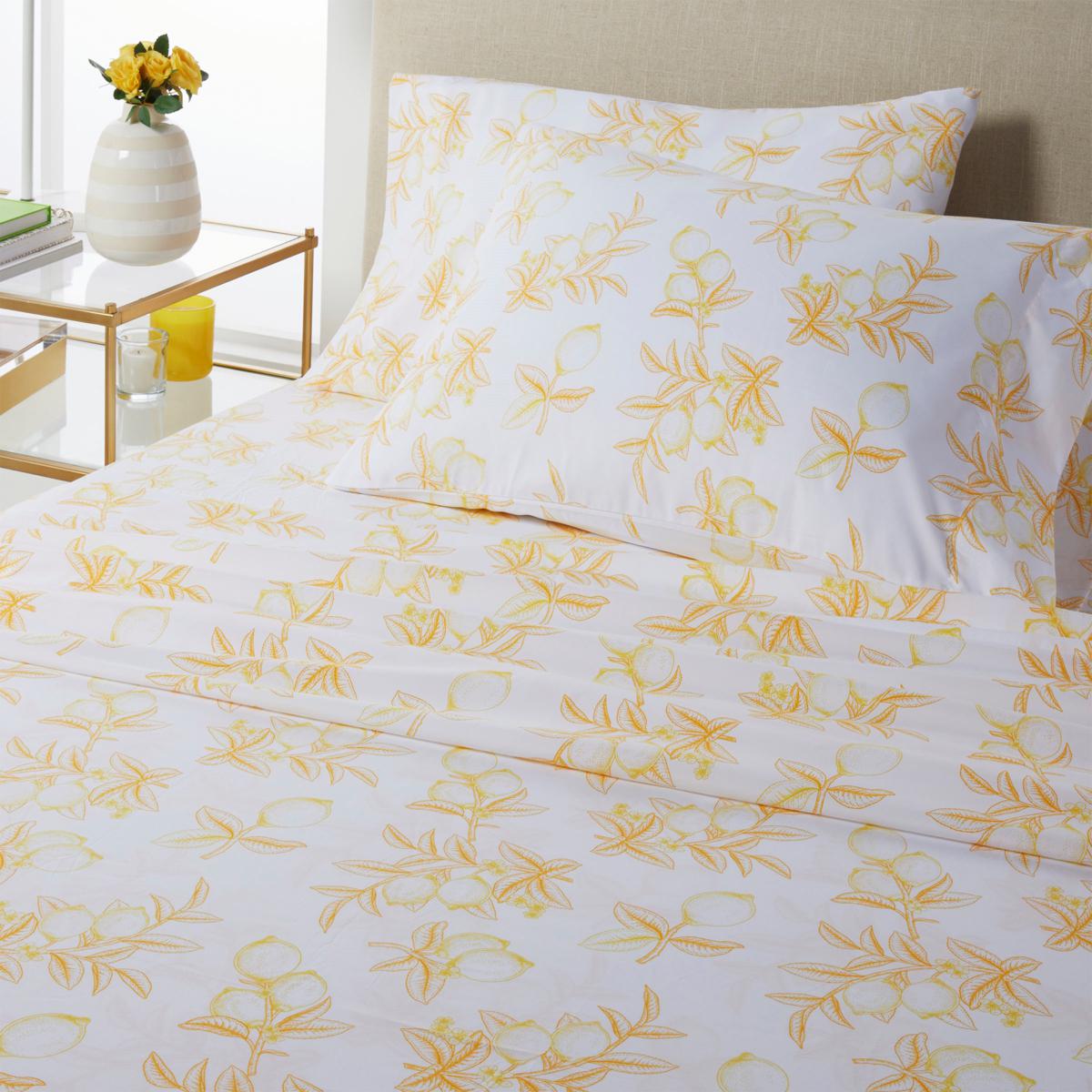Garcelle at Home 4piece Tropical Microfiber Sheet Set 20383127 HSN