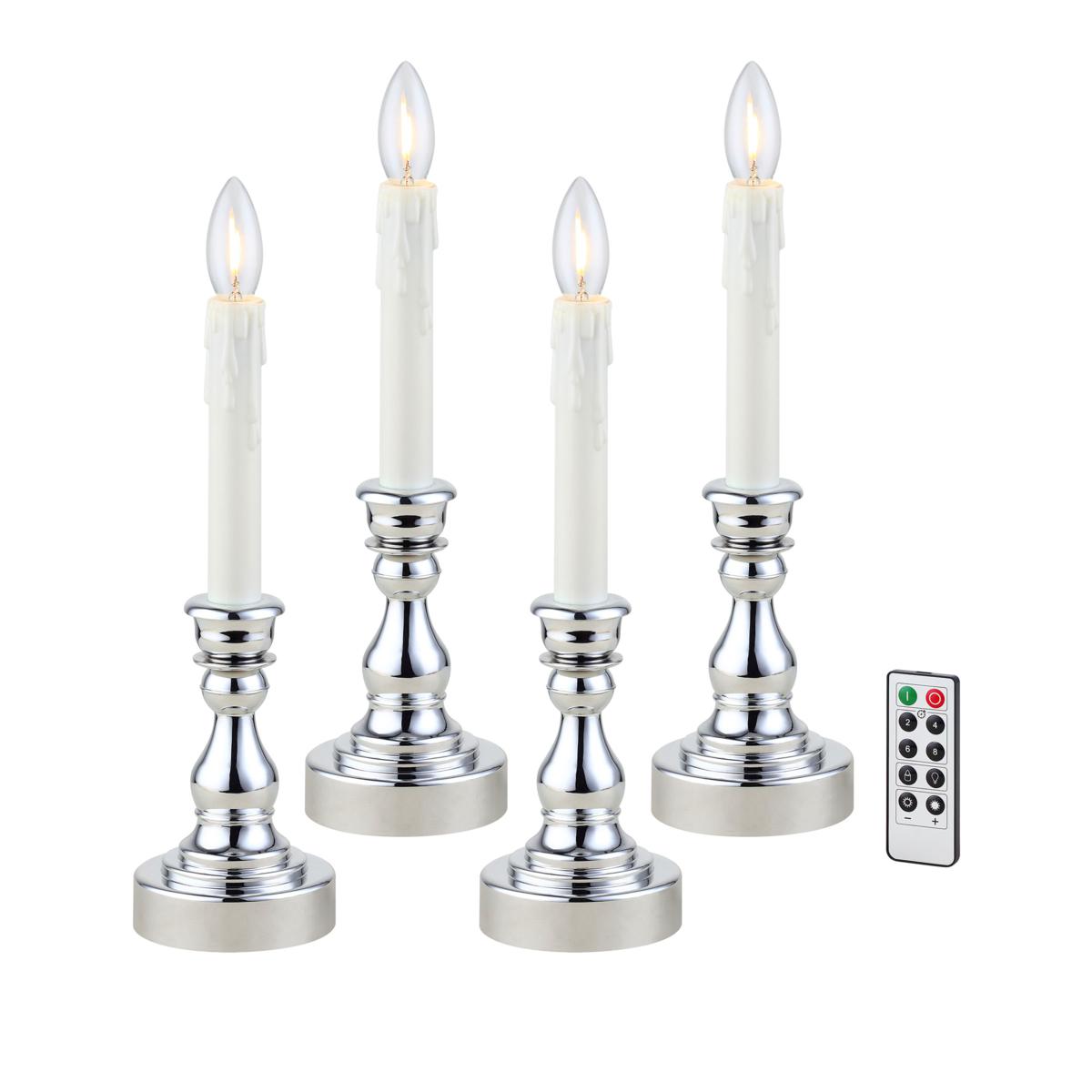 Mr. Christmas 13.5 Window Taper Candles Set of 4 20487144 HSN