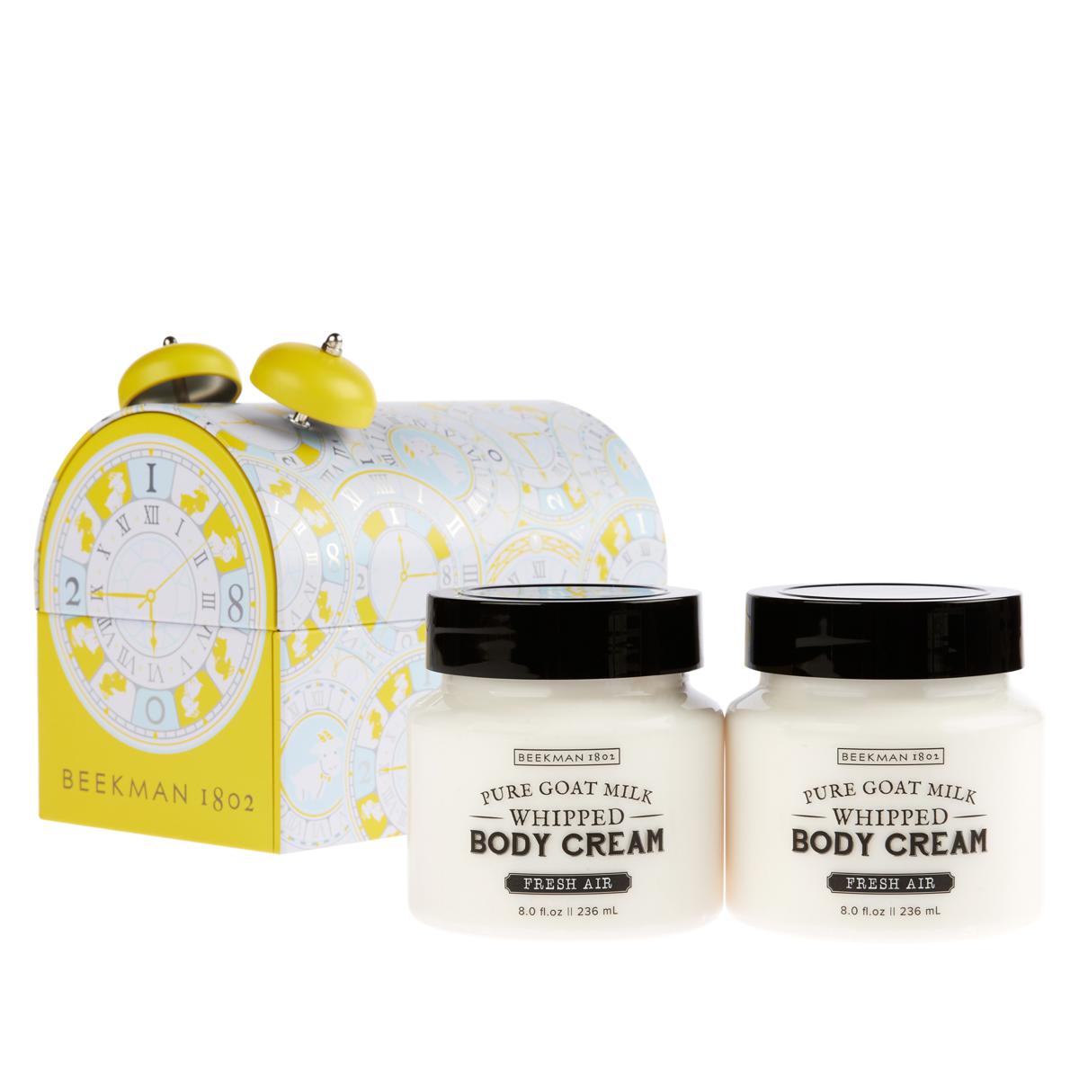 Beekman 1802 2pack Goat Milk Body Cream in Clock Tin 10088403 HSN