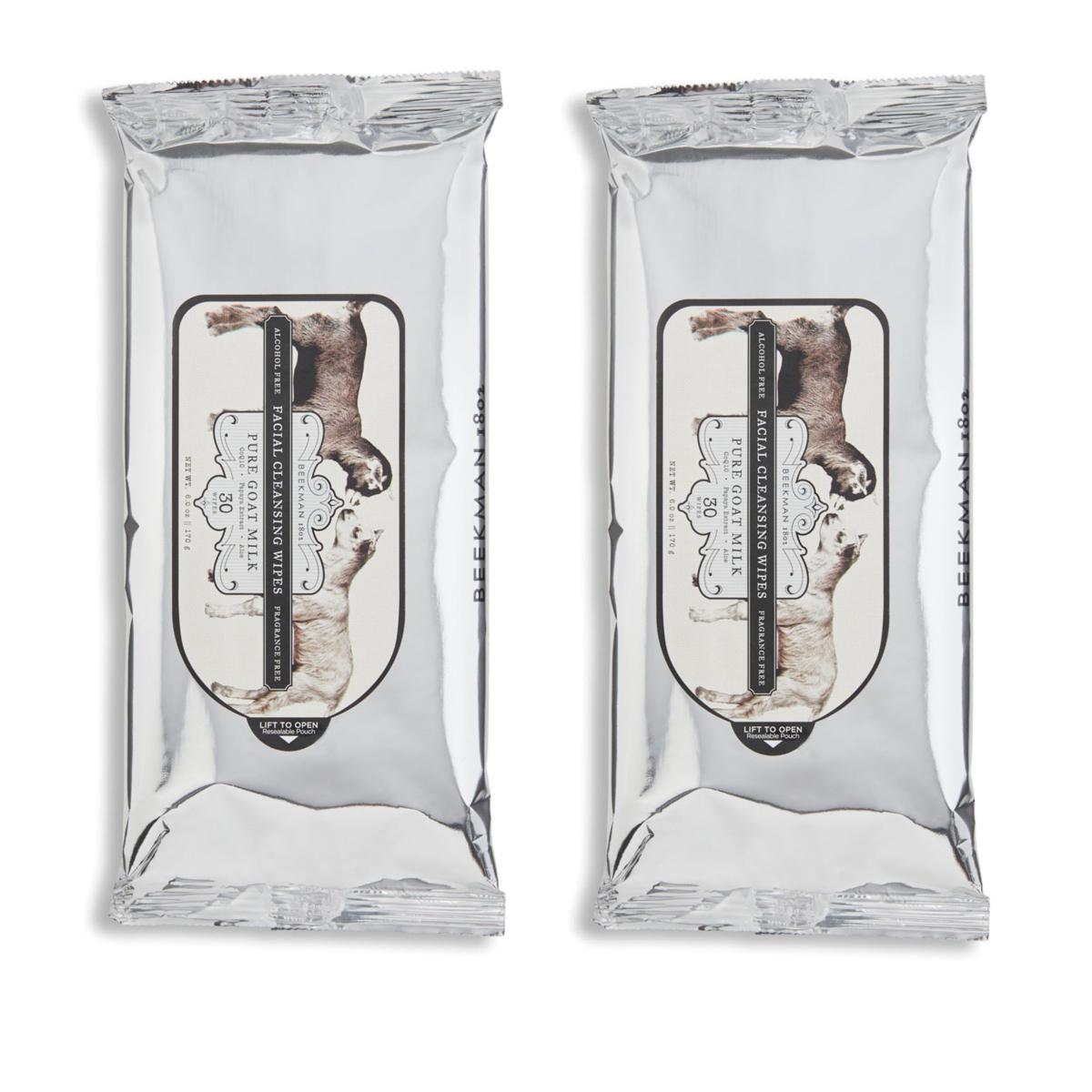 Beekman 1802 2pack Pure Goat Milk Face Wipes 20650539 HSN