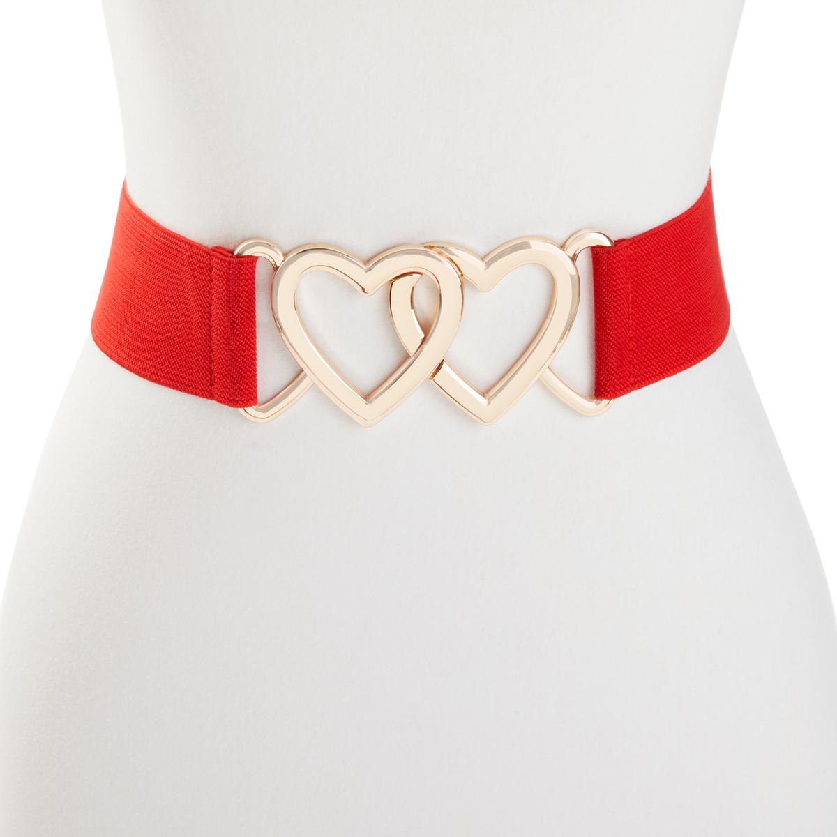 Antthony Double Heart Elastic Stretch Belt 20667915 HSN