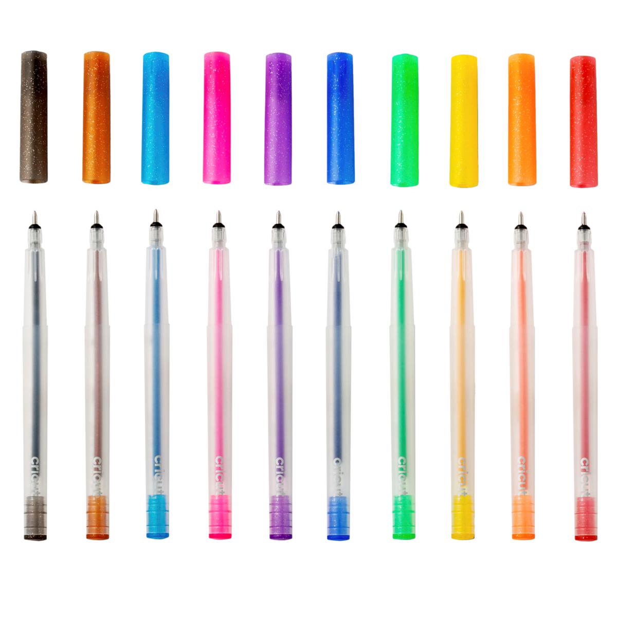 Cricut 10count Glitter Gel Rainbow Pen Set 20675637 HSN