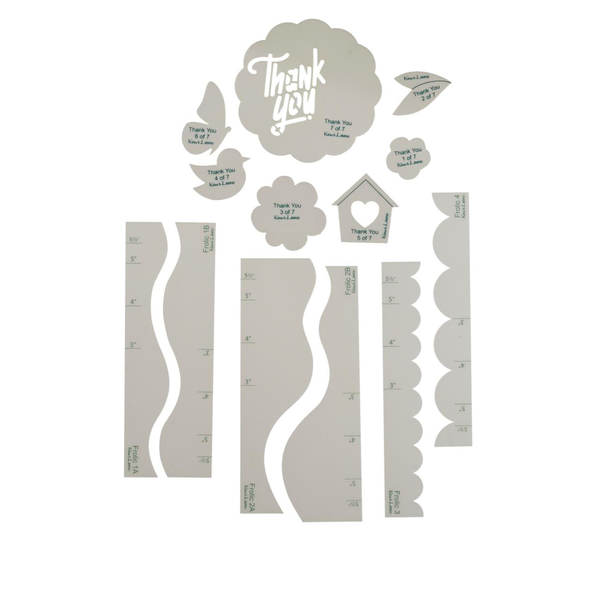 Kiwi Lane Card Making Thank You and Border Templates 20679784 HSN