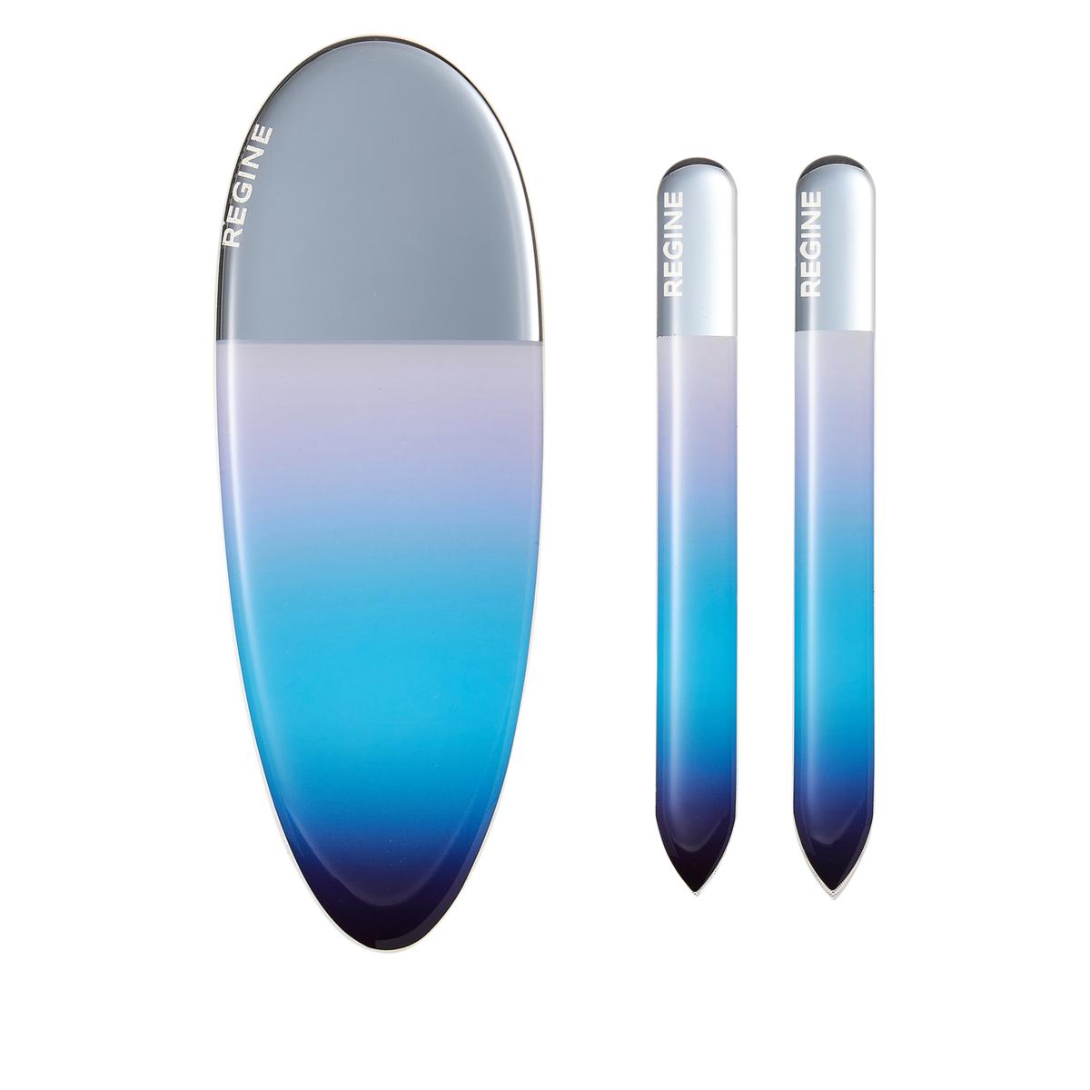 Regine Beauty Laser Etched Hardened Glass ManiPedi Set 20690332 HSN