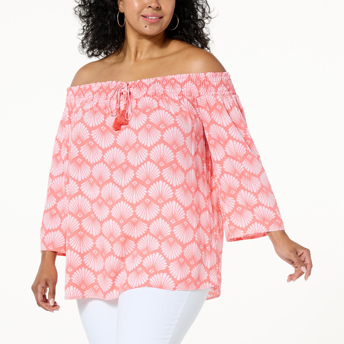 G by Giuliana OffTheShoulder Woven Blouse 20713005 HSN