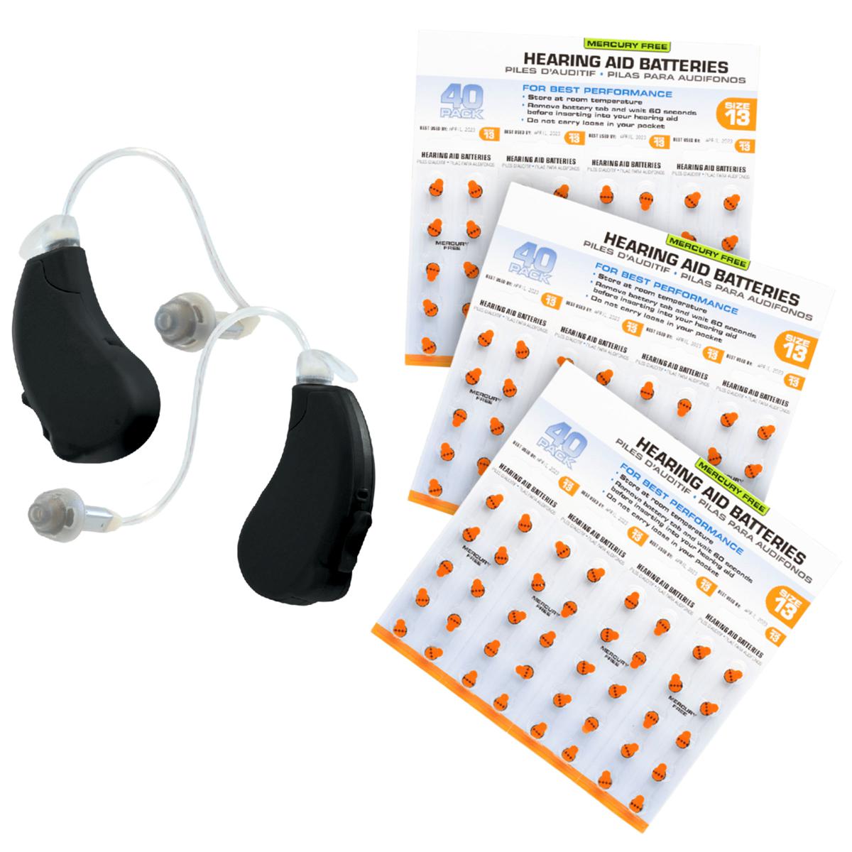 Lucid Engage Hearing Aids with Battery Bundle & Care Kit for iPhone