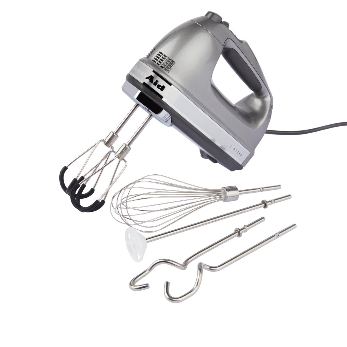 KitchenAid 9Speed Hand Mixer with Flex Edge Beaters 20838871 HSN