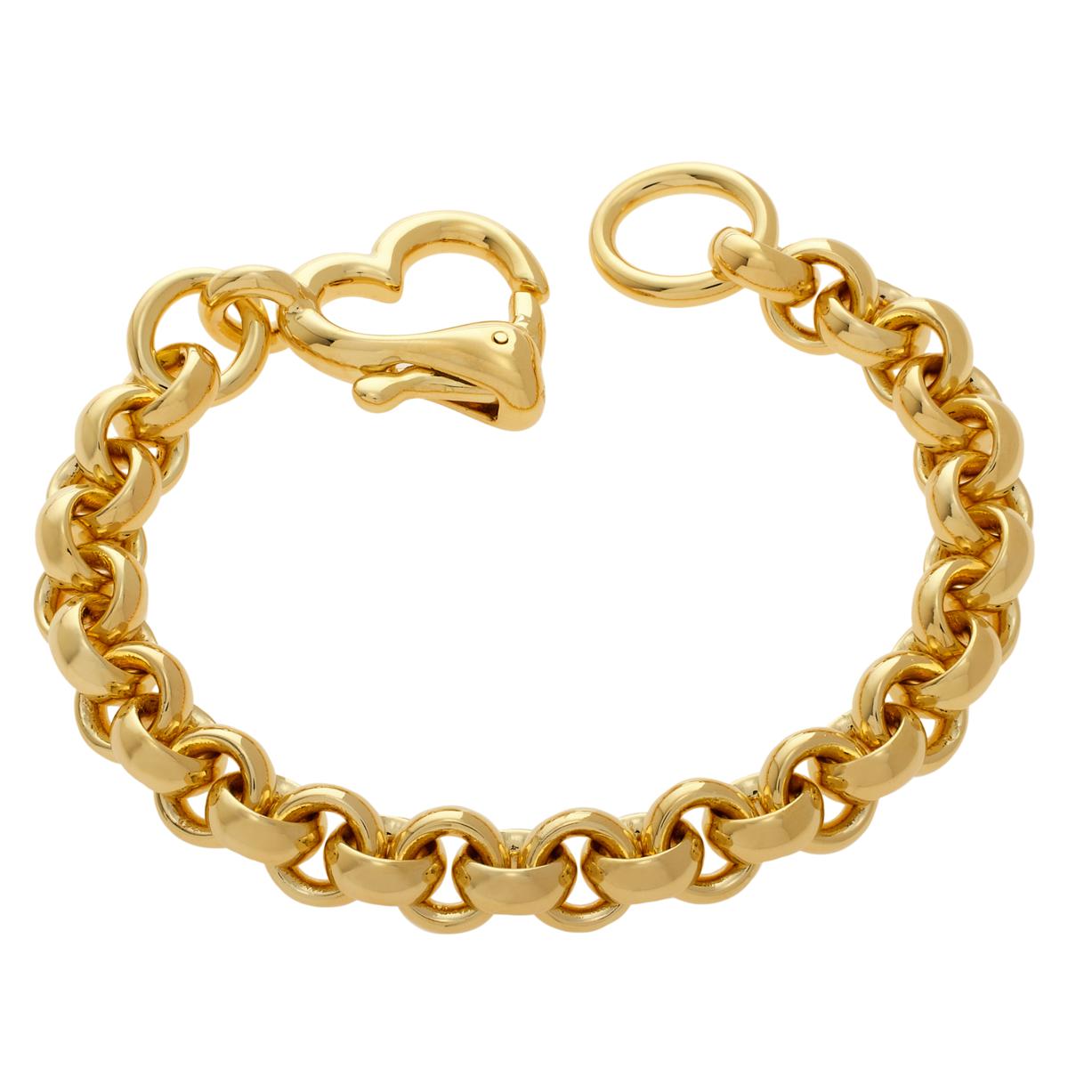 soave-oro-14k-gold-electroform-heart-clasp-bracelet-20902646-hsn