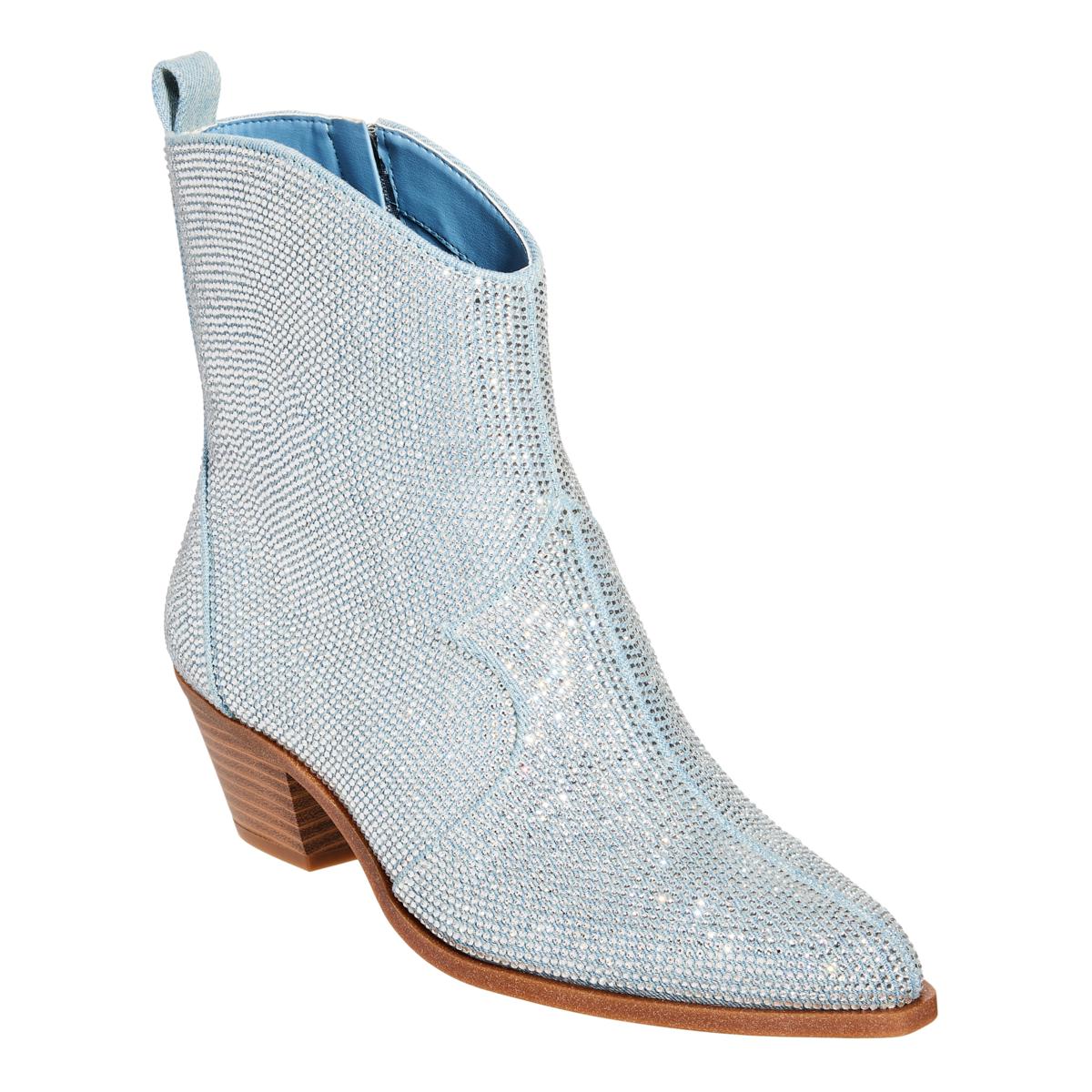 Jessica Simpson Ostelle Rhinestone Western Bootie 20913355 HSN