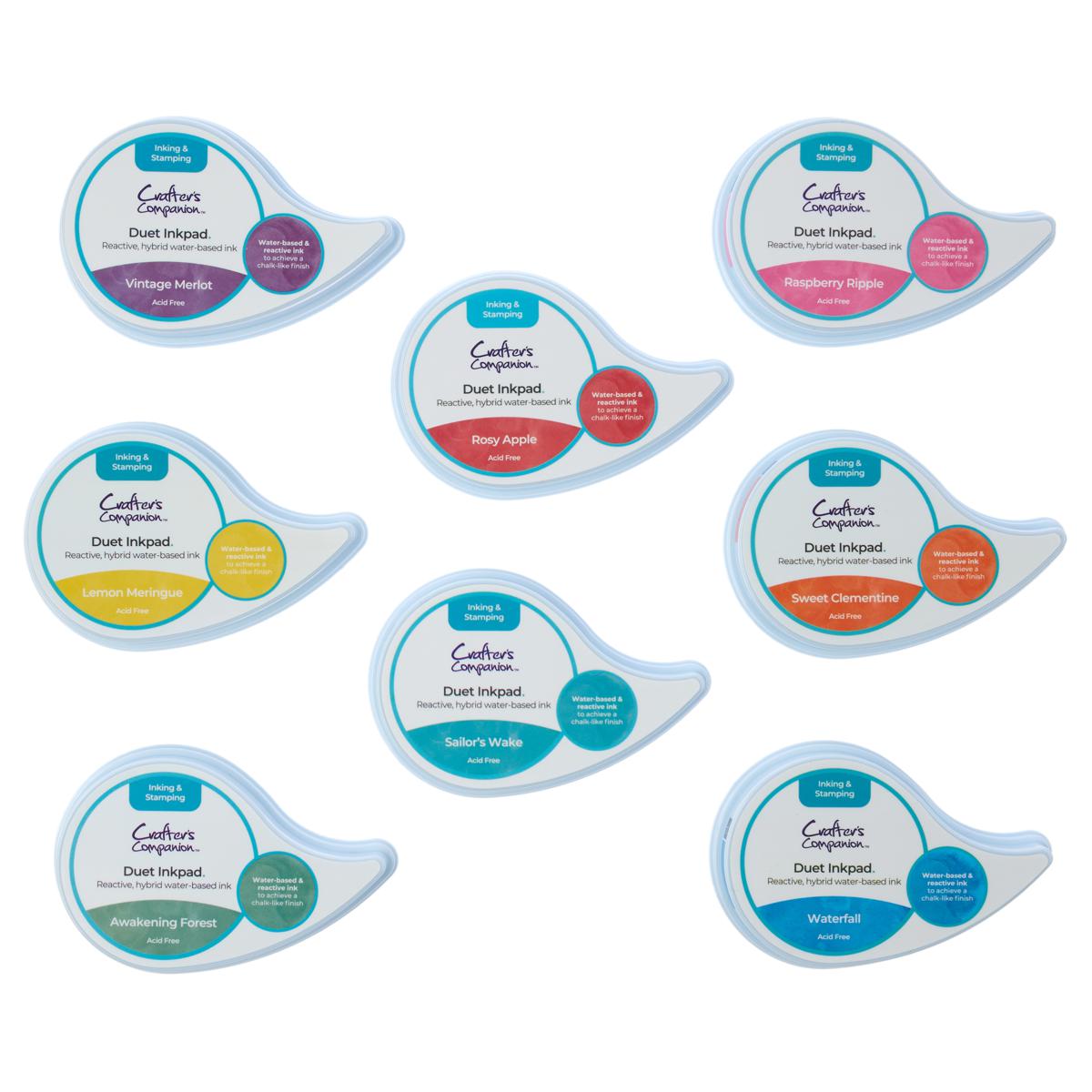 Crafter's Companion Duet Ink Pads Set of 8 20918545 HSN