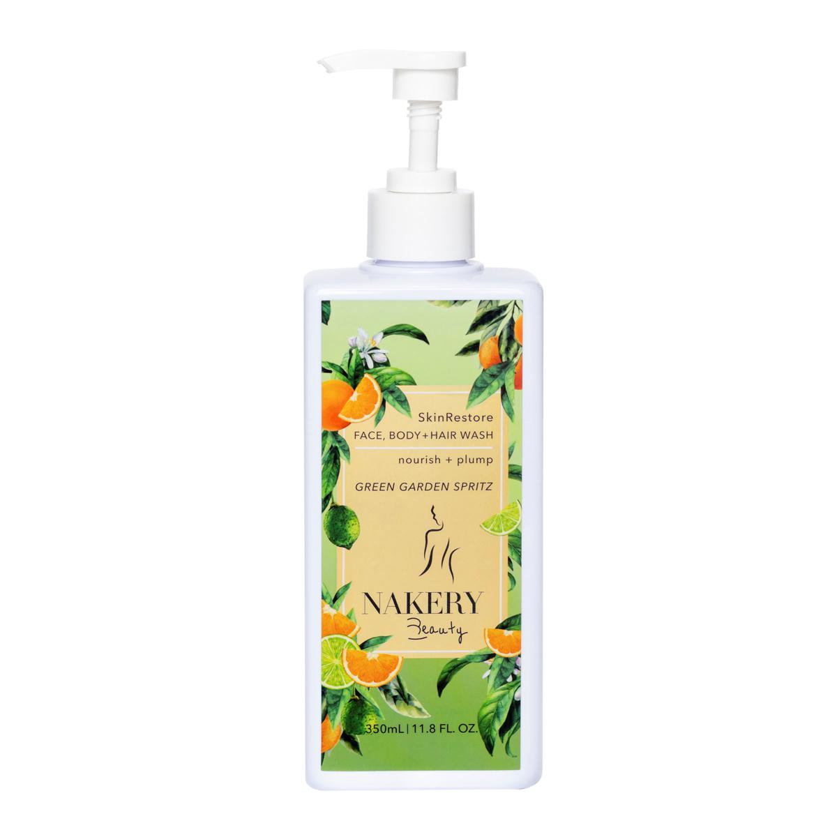 Nakery Beauty SkinRestore Face, Body & Hair Wash Green Garden Spritz
