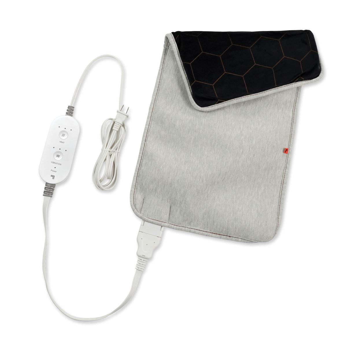 Sharper Image Calming Heat Copper + Charcoal Weighted Heating Pad