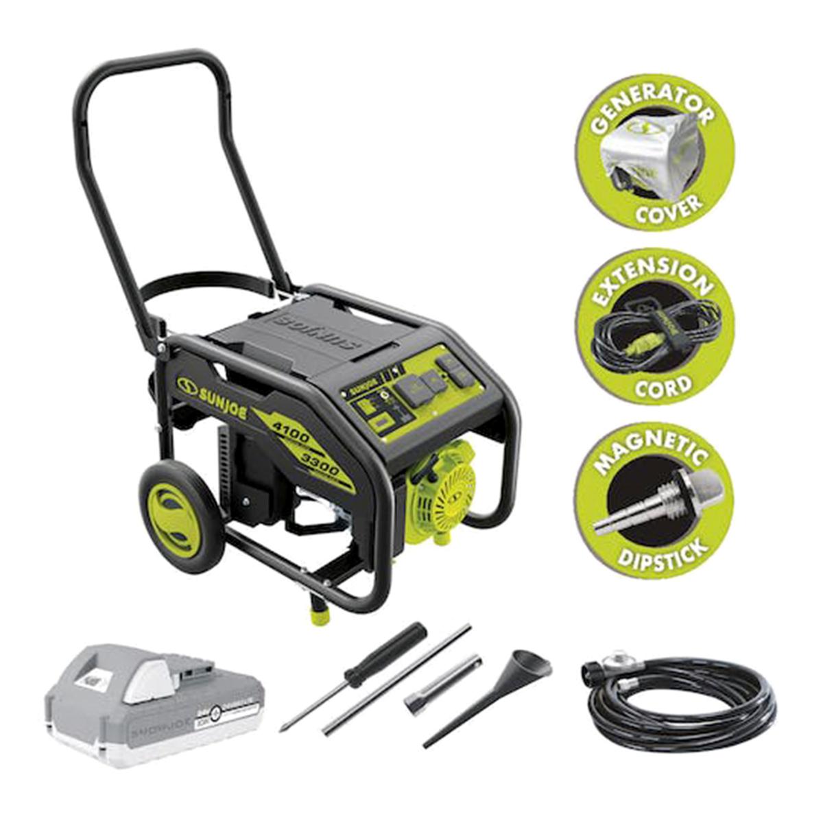 Sun Joe 4100Watt Portable Propane Generator with Battery/Charger