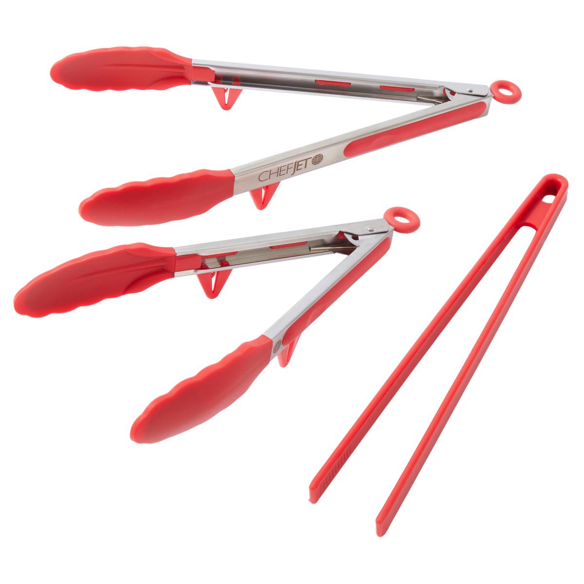 Chef Jet Tila 3piece Ultimate Tong and Tweezer Set 22117450 HSN
