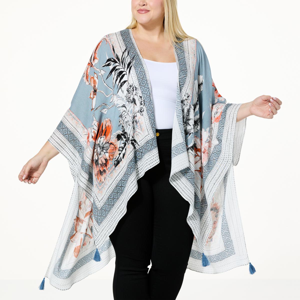 Vince Camuto Tropical Border Print Topper - 22236470 | HSN