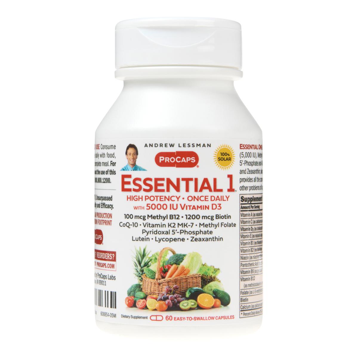 Essential-1 with Vitamin D3-5000 - 60 Capsules - 22352283 | HSN