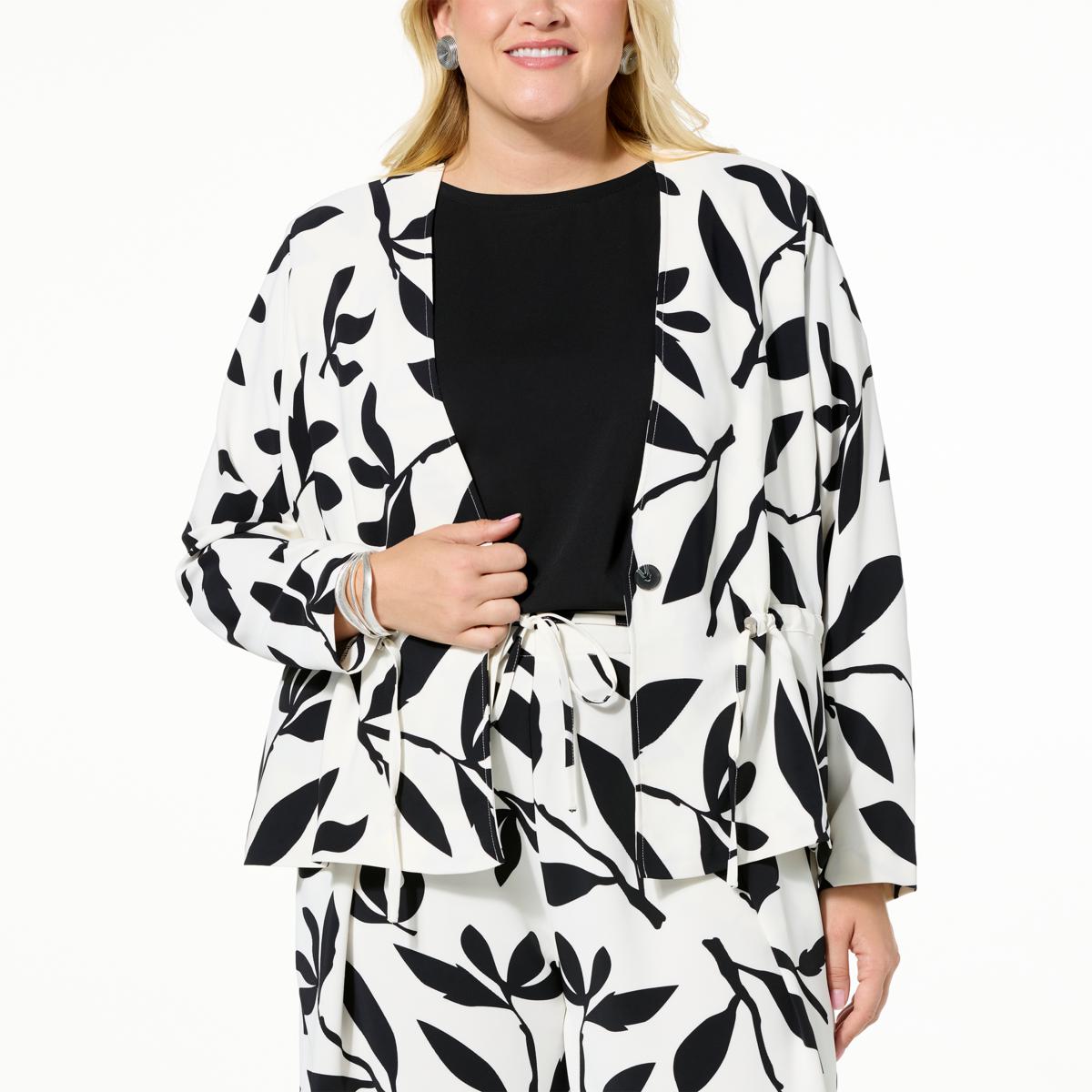 WynneLayers Drapey Twill Drawstring Jacket - 22612817 | HSN