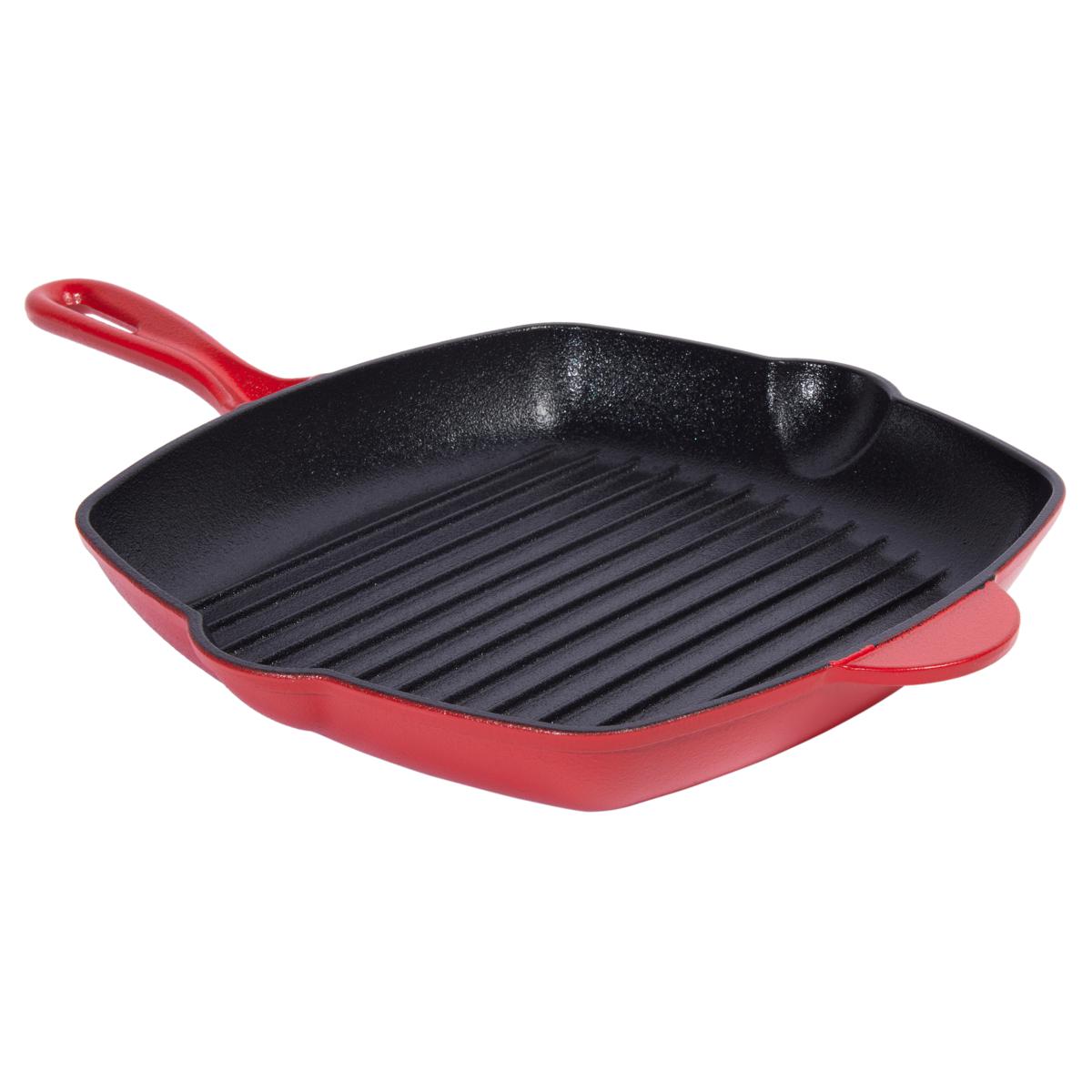 Kitchen HQ DiamondInfused Ceramic Nonstick Cast Iron Square Grill Pan 22650478 HSN