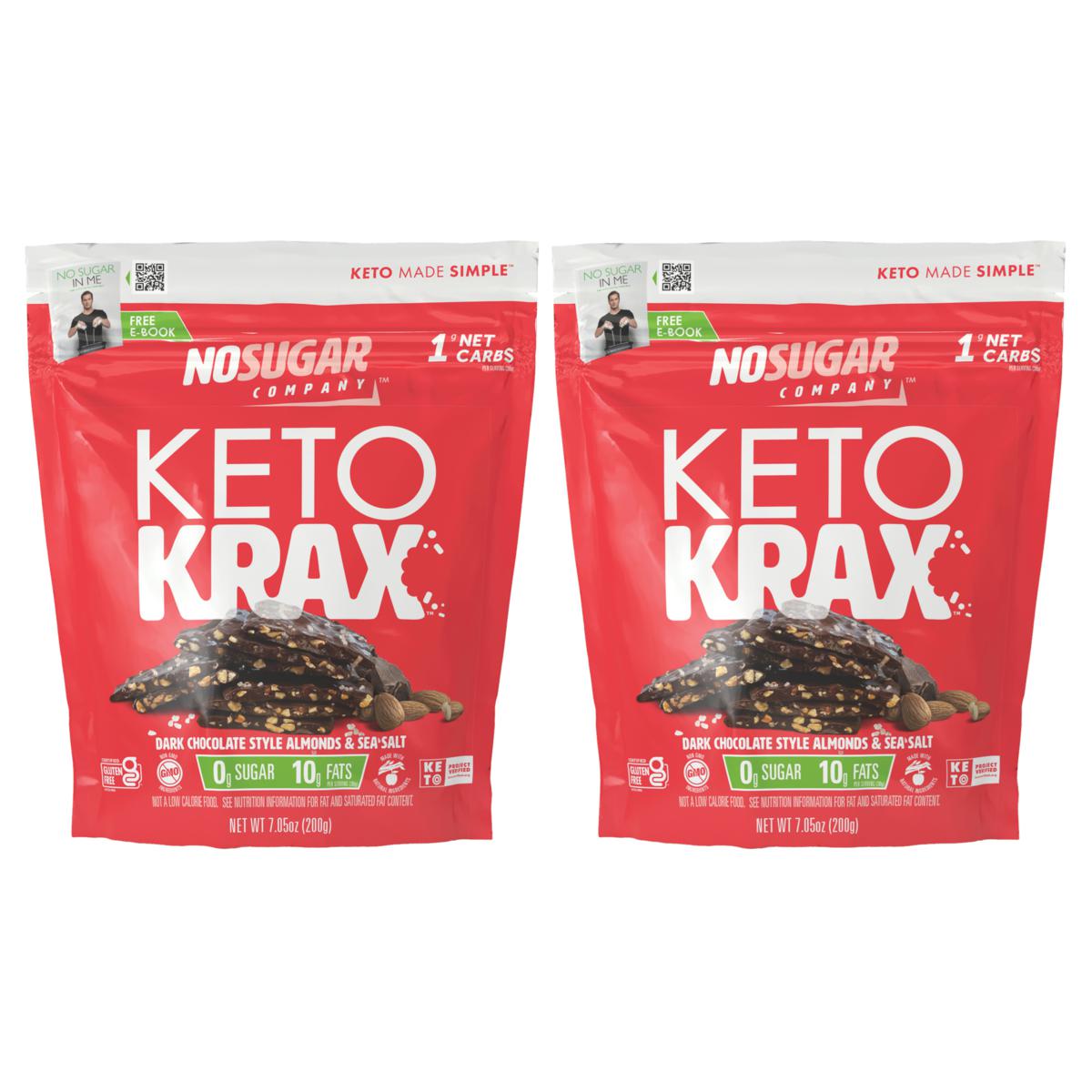 No Sugar Company 2-Pack Sea Salt Almond Chocolate Keto Krax - 22657176