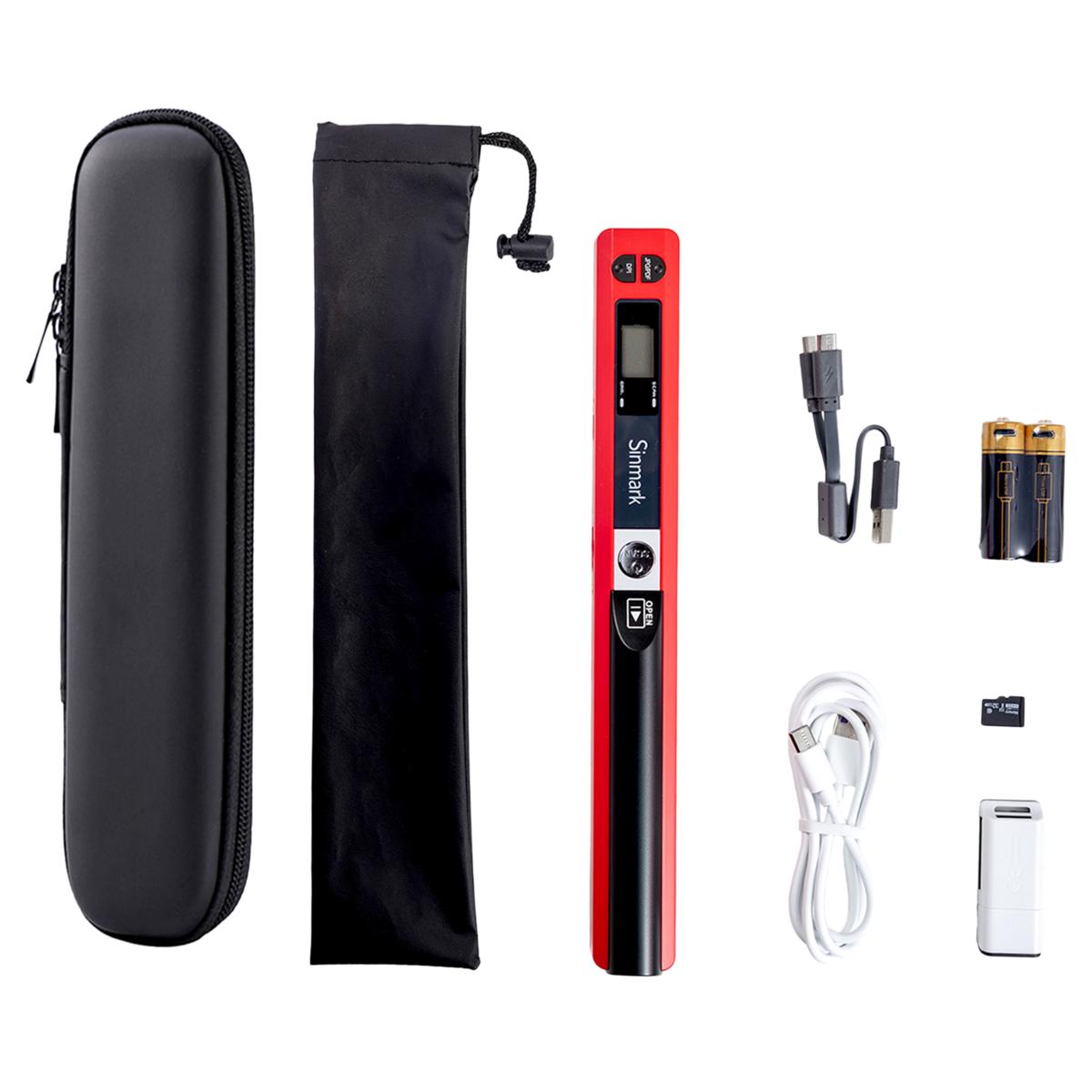 Sinmark 32GB Portable Scanner Pro, Battery Charger & Hard Shell Case