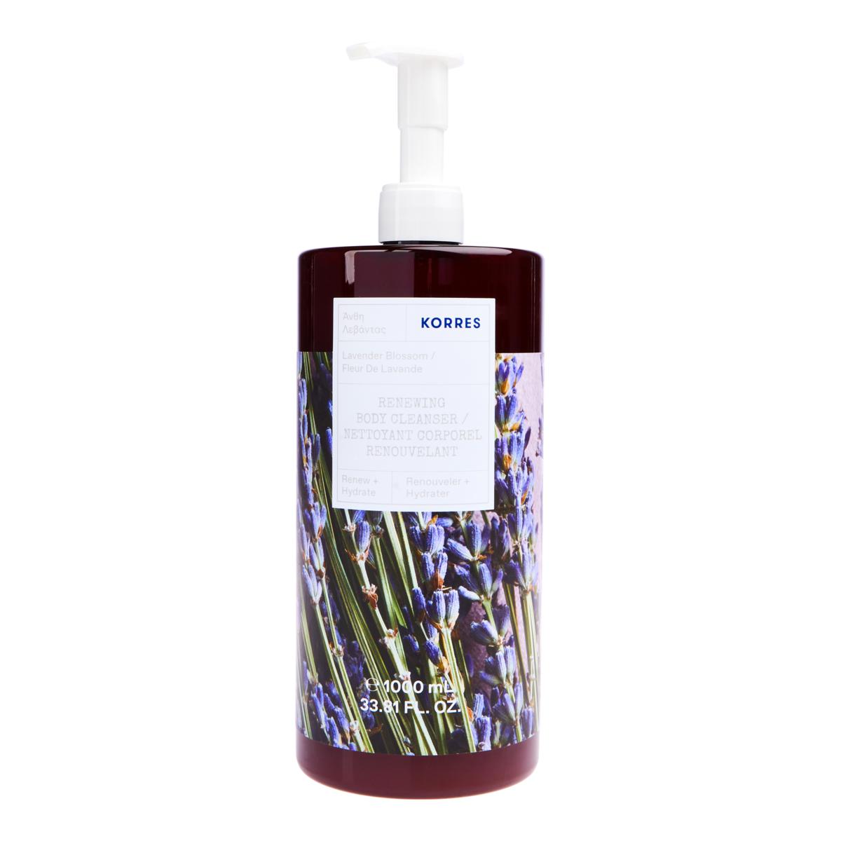 Korres 1 Liter Lavender Blossom Renewing Body Cleanser 22746523 HSN
