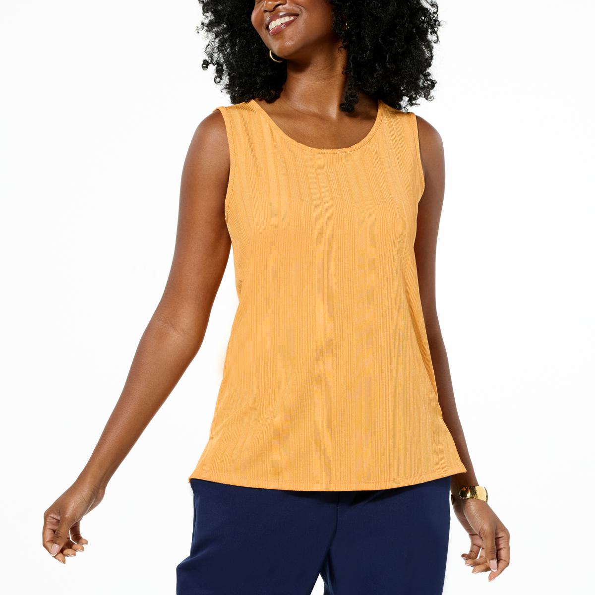 IMAN Global Chic Ribbed Knit Tank Top - 22782813 | HSN