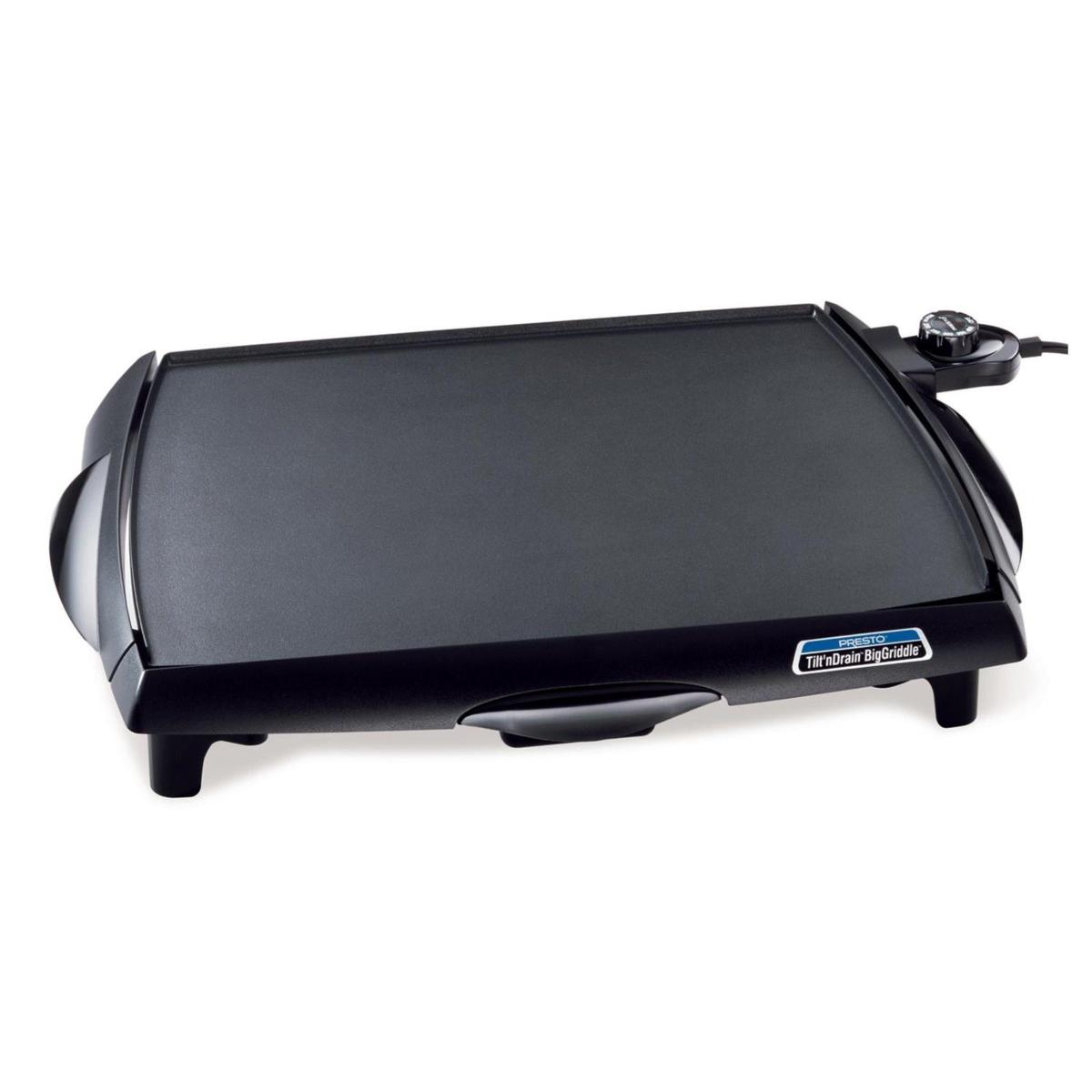 Presto Tilt 'n Drain Big Griddle CoolTouch Griddle 8907961 HSN