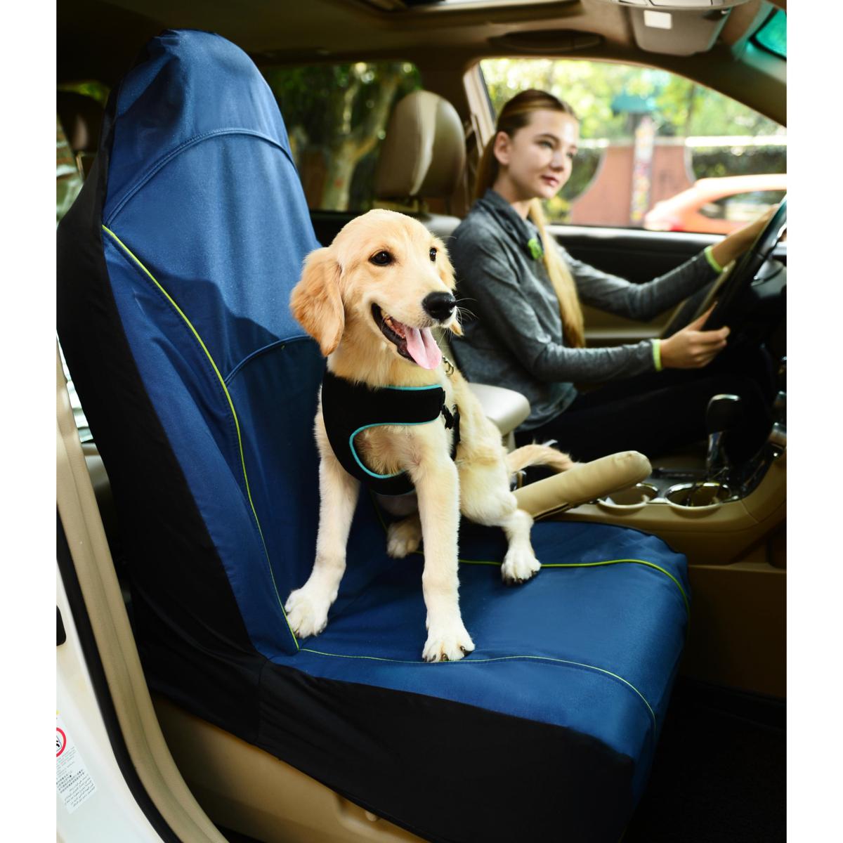 Pet Life Open Road MessFree Vehicle SingleSeat Cover Protector