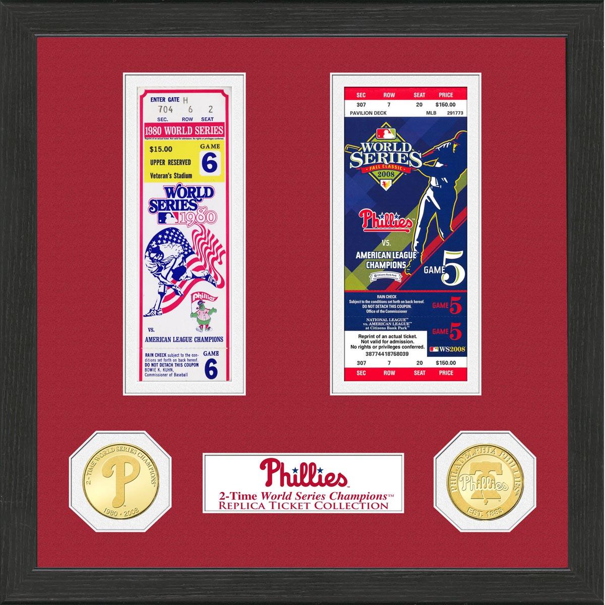 Philadelphia Phillies 2Time World Series Ticket Collection 9123791 HSN