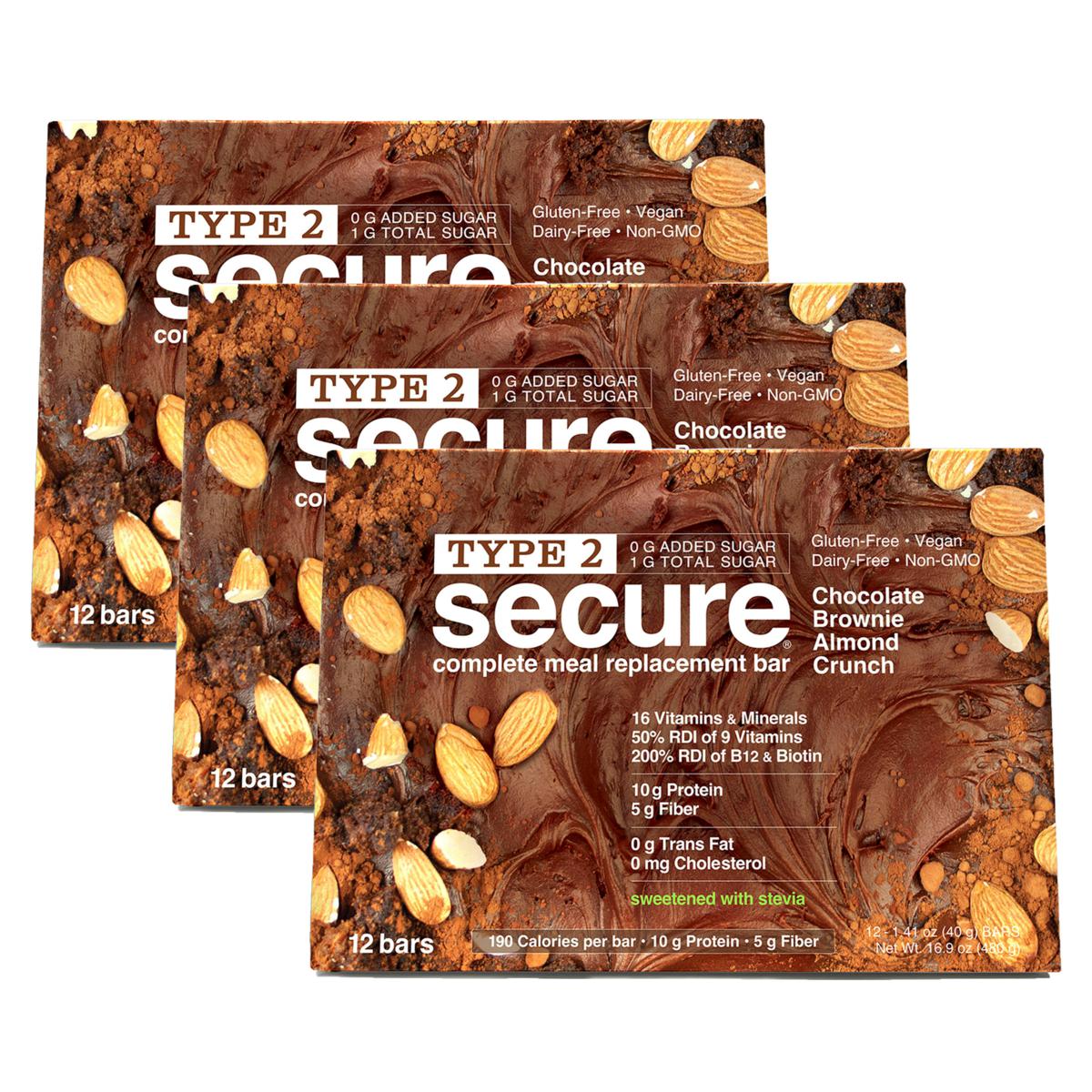 Andrew Lessman Type 2 Secure Complete Meal Replacement Bars with Stevia ...
