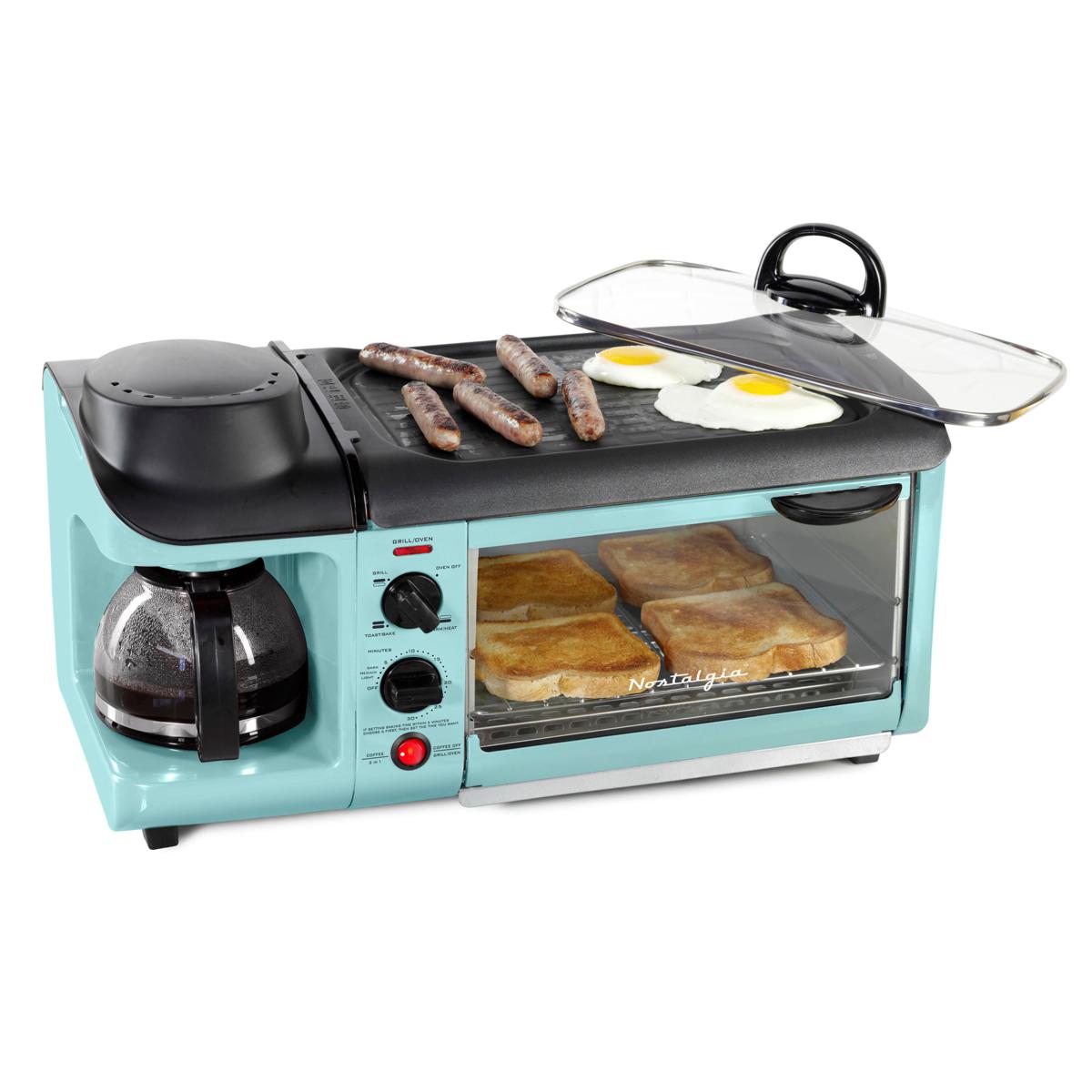 Nostalgia Retro Breakfast Station in Aqua 9276903 HSN