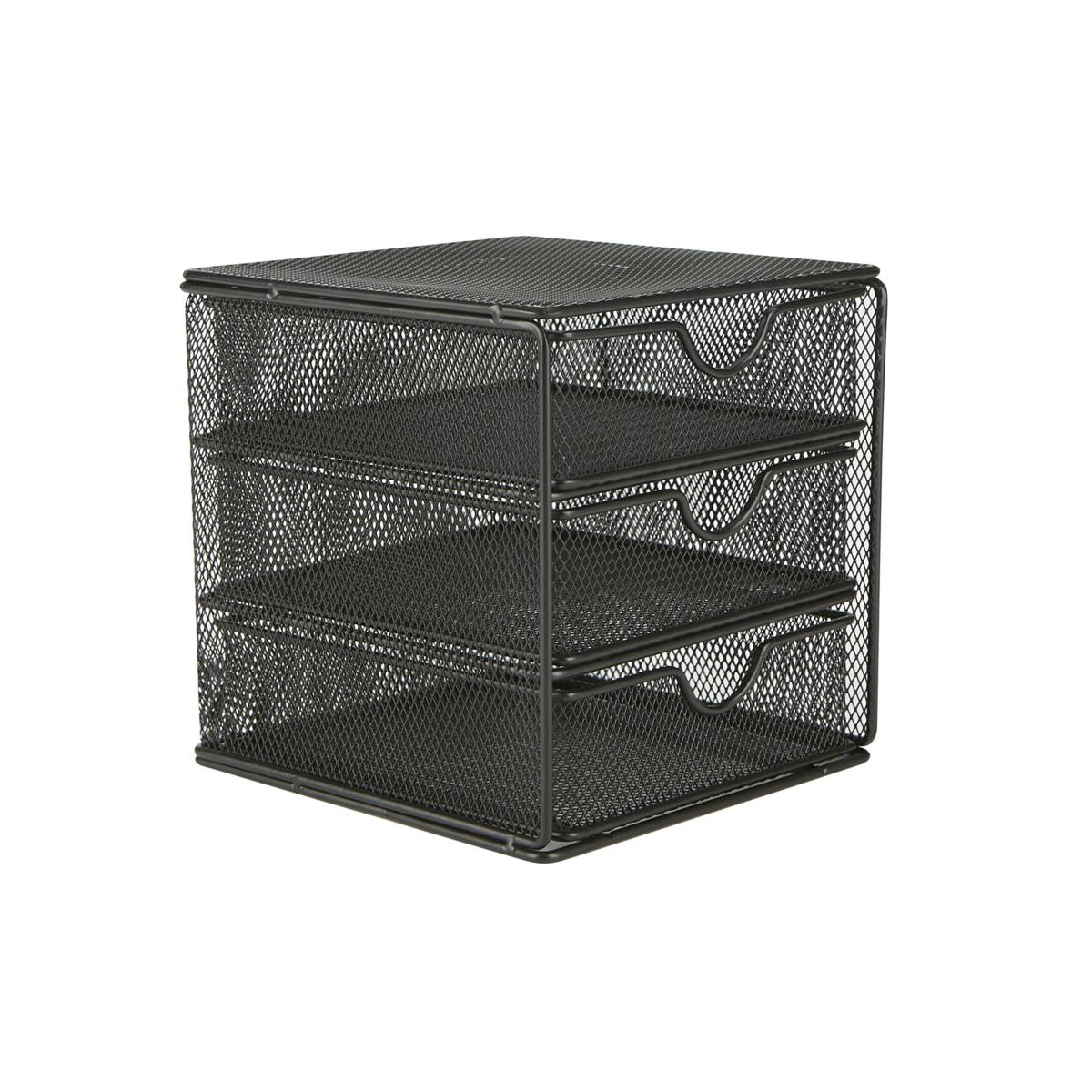 Mind reader mesh mini 3 drawer organizer 9646078 hsn