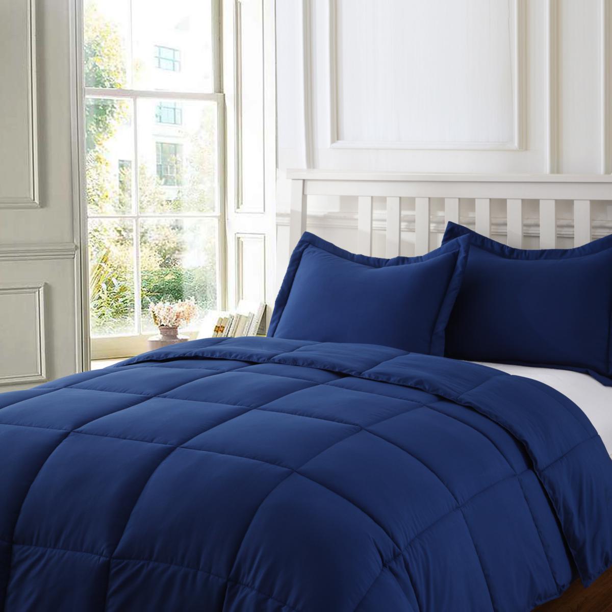 Lotus Home Bacteria Reducing Water/Stain Resistant Comforter Set King