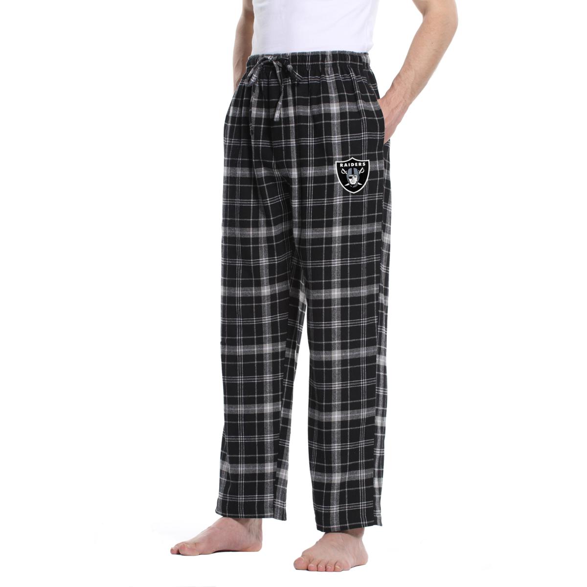 Officially Licensed Men's Plaid Flannel Pant by Concept Sports-Raiders ...