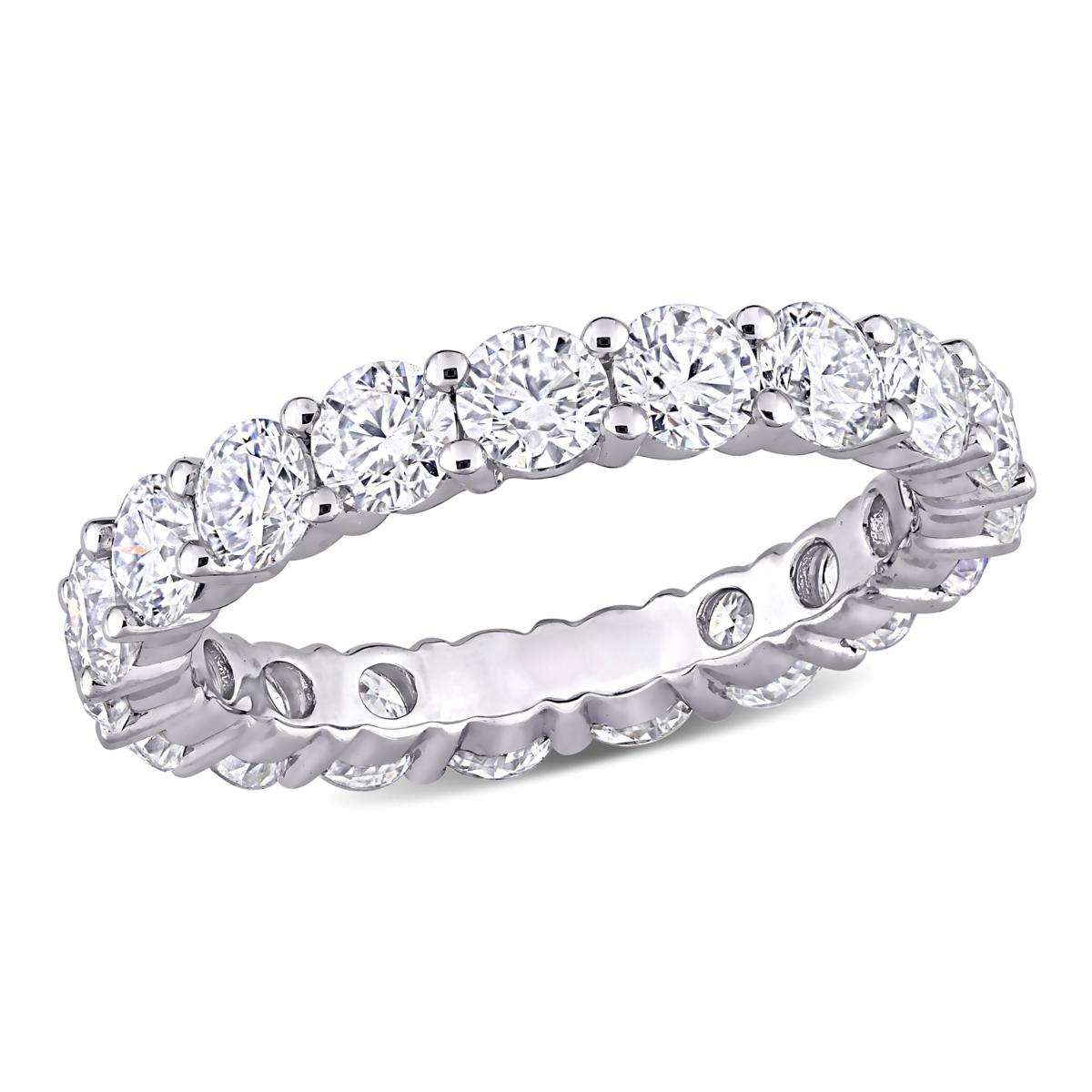 10K White Gold 2.70ctw Moissanite Eternity Band Ring