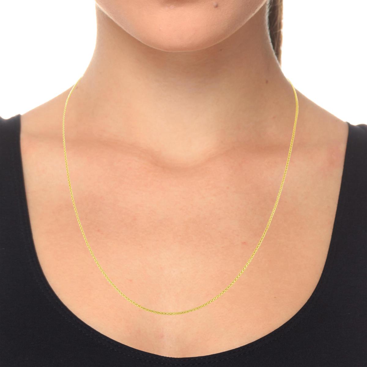 14K Gold 22" Adjustable Popcorn Chain | HSN