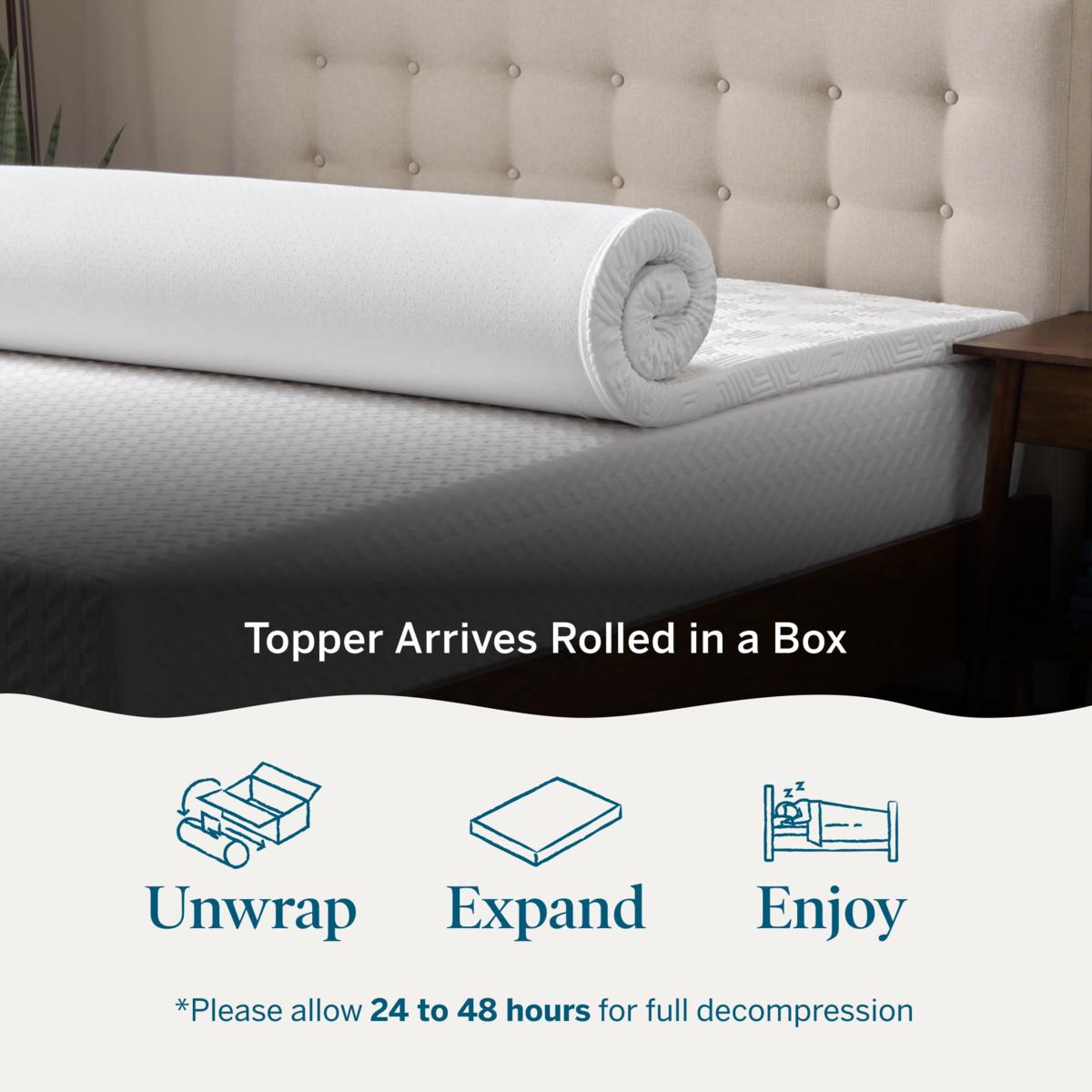Bamboo memory foam mattress topper sales