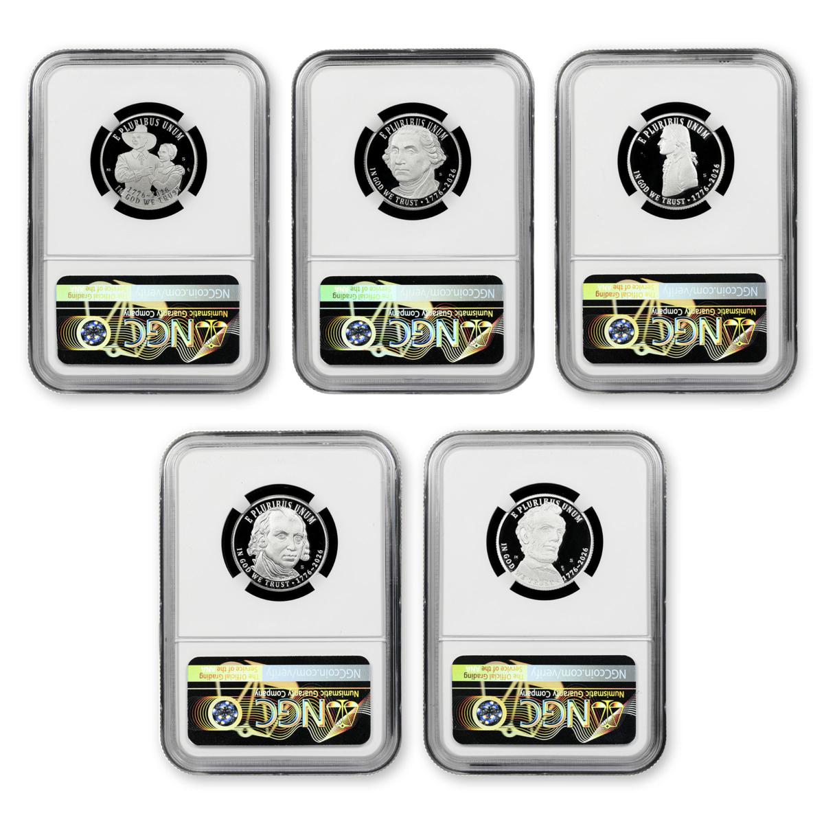 2026 PF70 NGC Advance Release Silver Proof Set with America 250