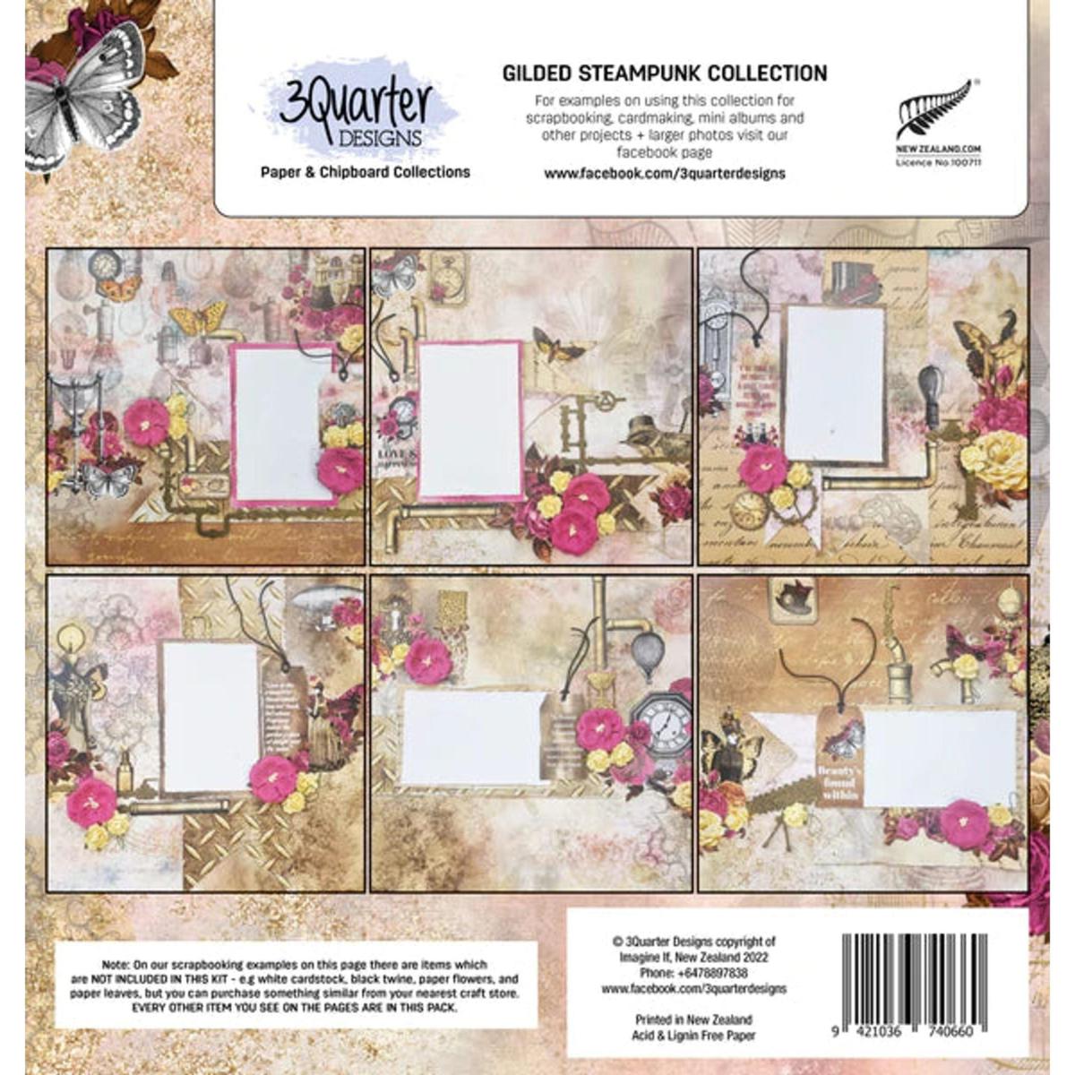 3Quarter Designs - Scrapbook Collection - Gilded Steampunk - 20628457 | HSN
