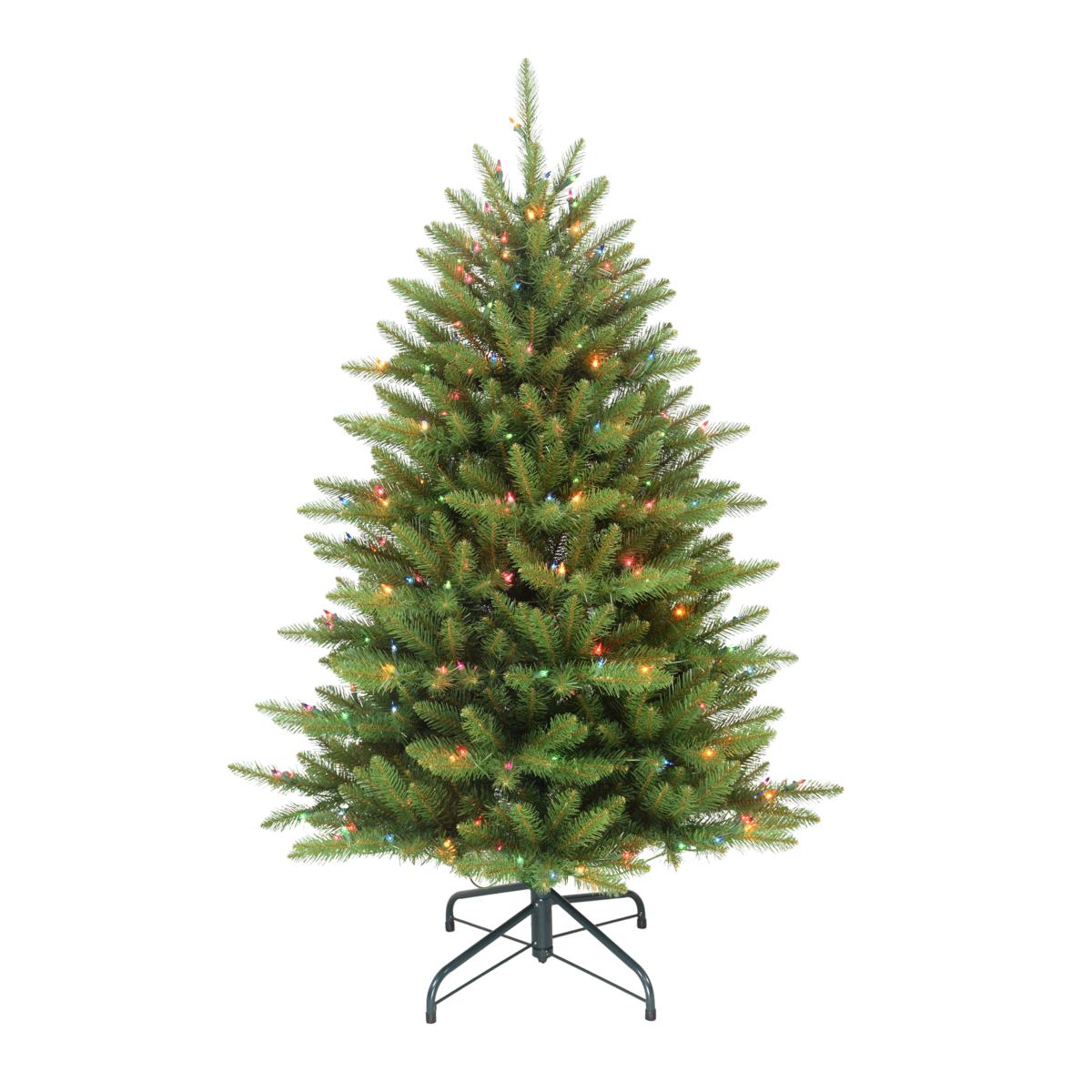 4.5' Franklin Fir Artificial Christmas Tree w/250 Multi-Colored Lights ...