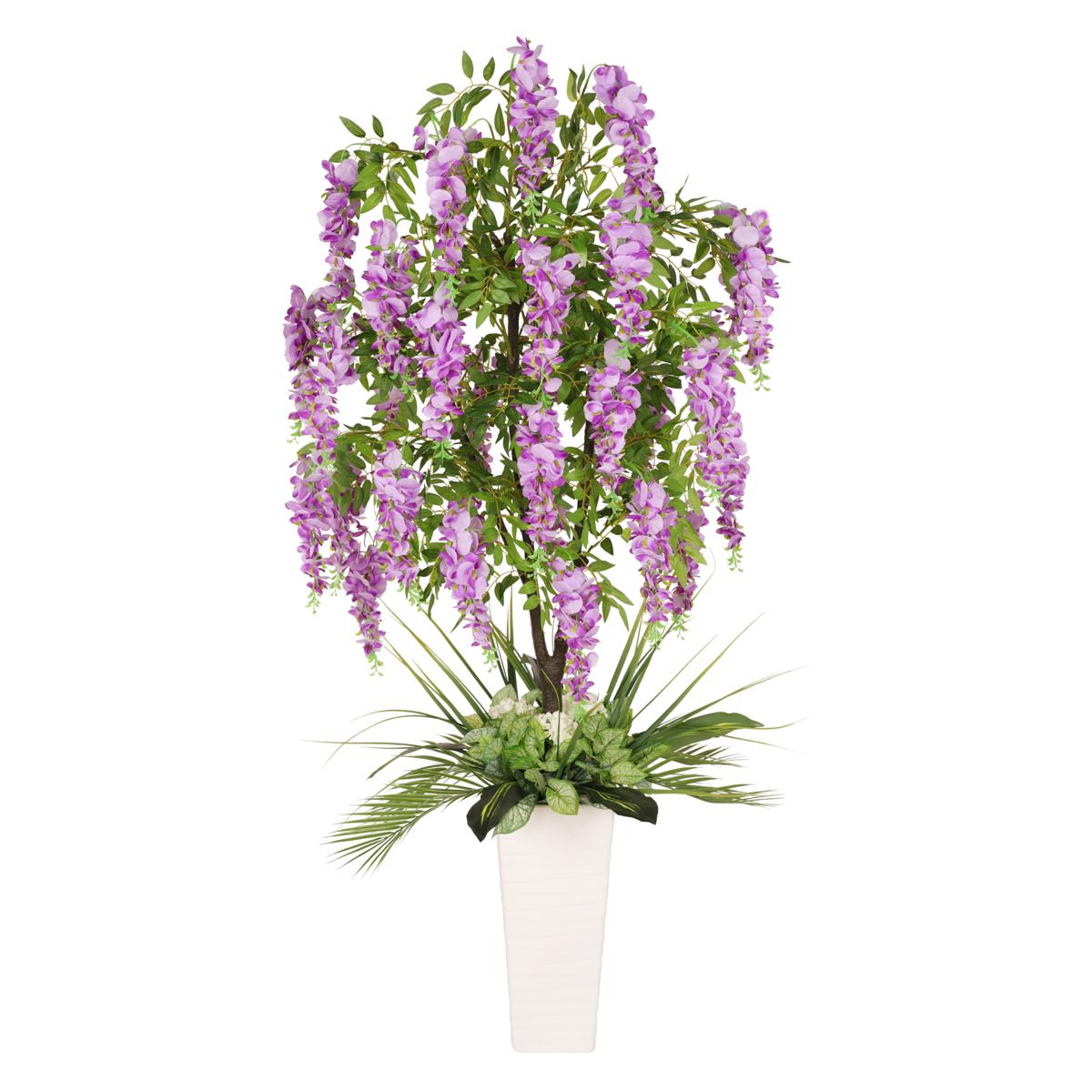 6 Ft Artificial Wisteria Tree With White Decorative Pot 22757771 HSN   6 Ft Artificial Wisteria Tree With White Decorative Pot D 20231219124952877~22757771w 