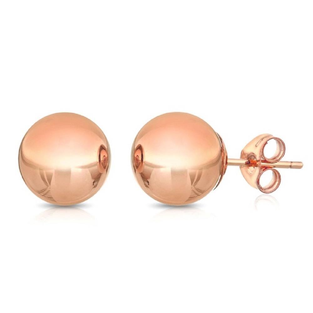 4mm rose gold stud earrings