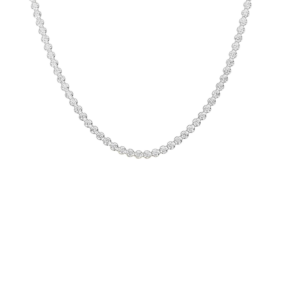 Sterling silver store tennis necklace