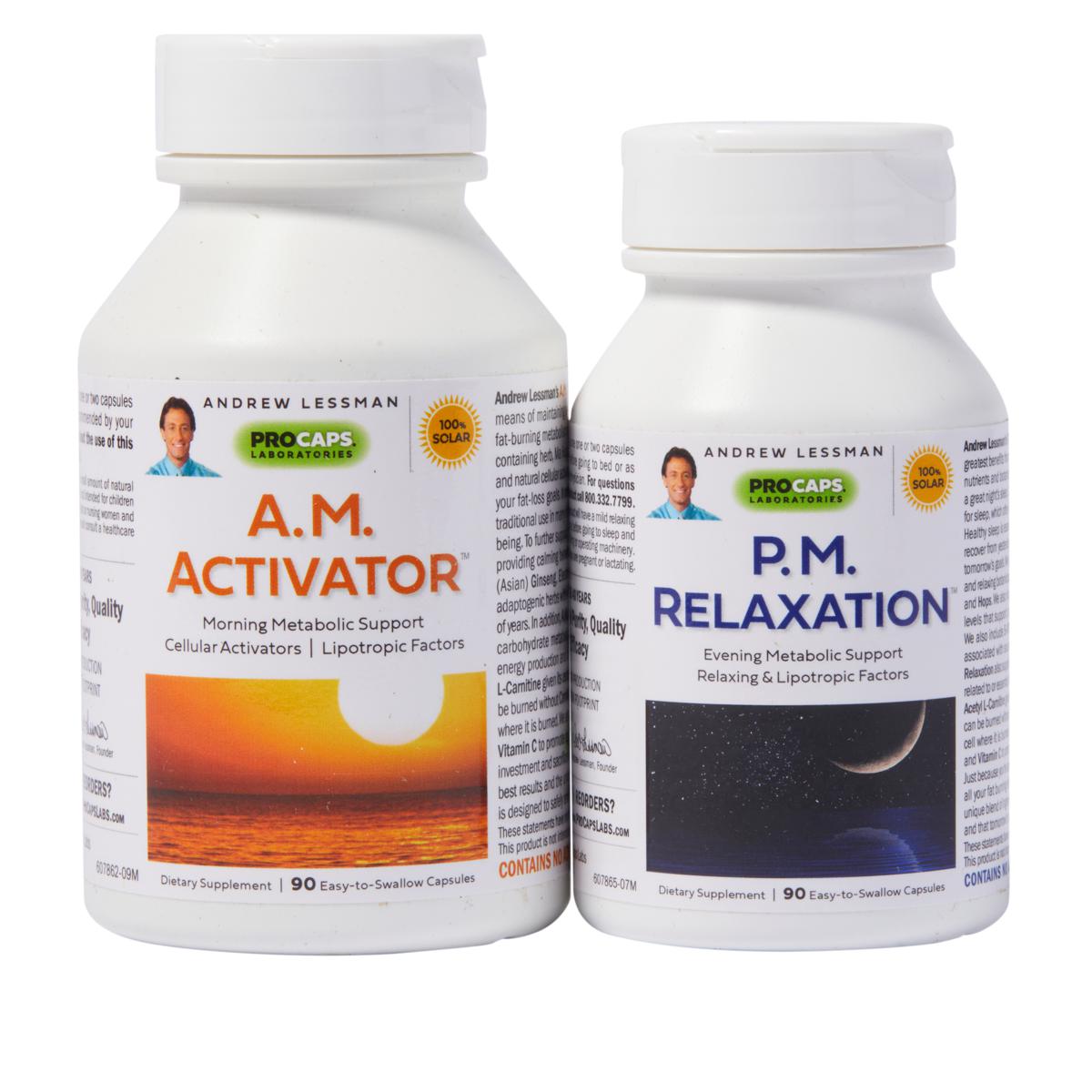 A.M. Activator P.M. Relaxation 2 Bottle Bundle 90 90