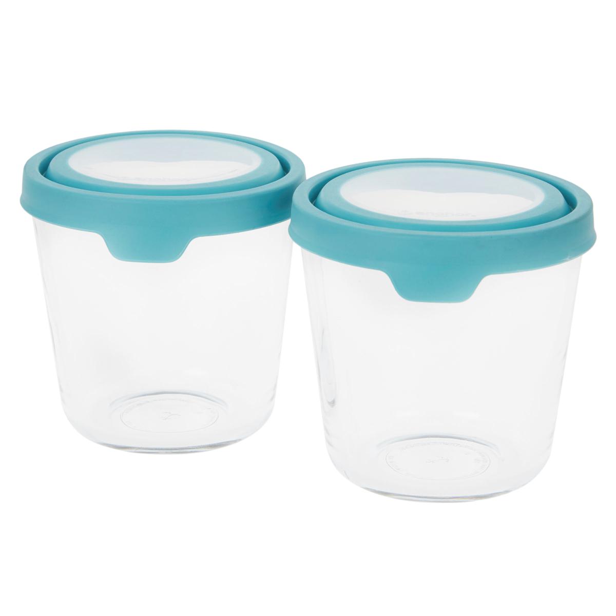 Anchor Hocking 4piece 7Cup TrueSeal Glass Food Storage Set with Pen